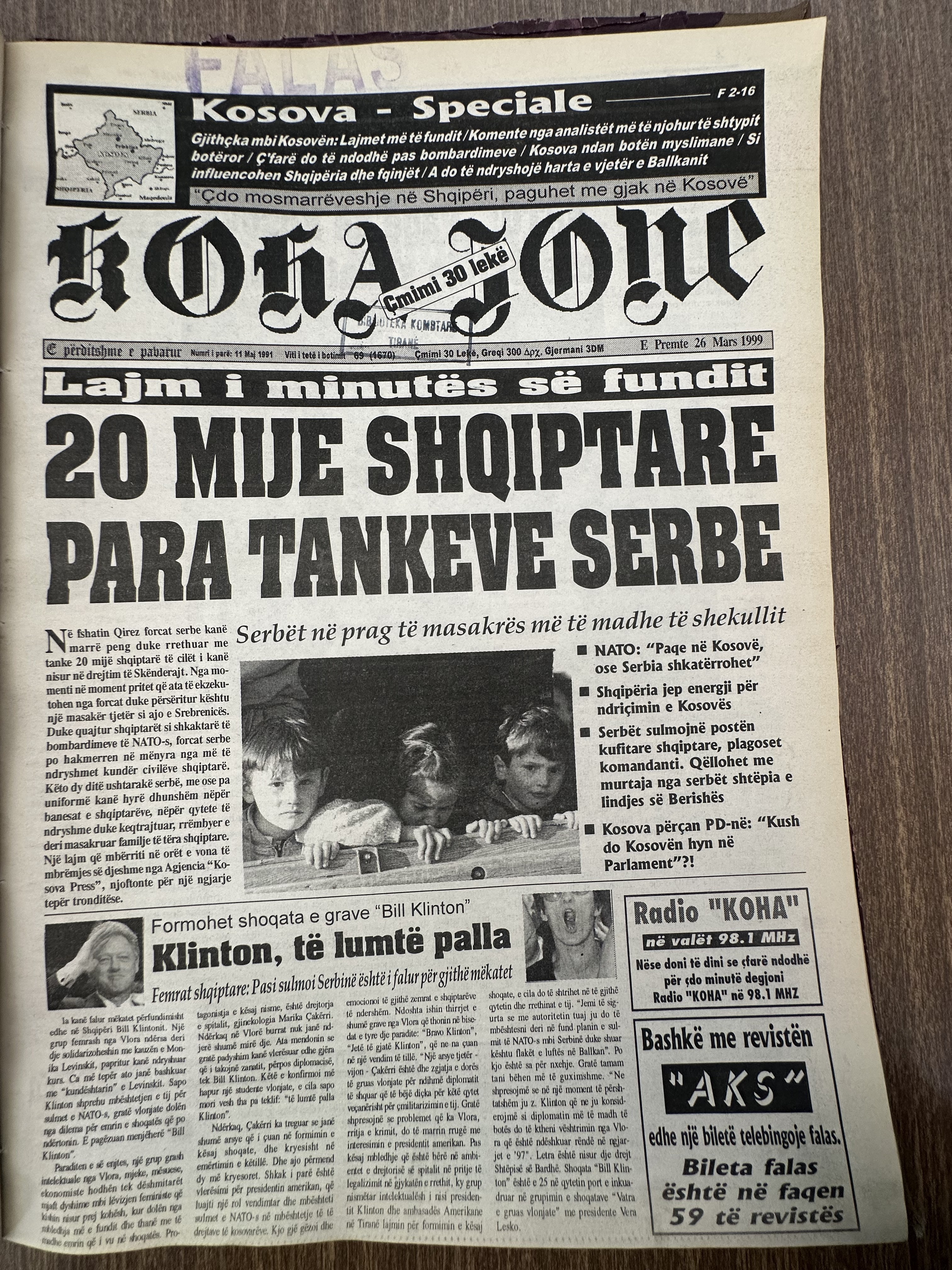 Koha Jonë 1999-03-26