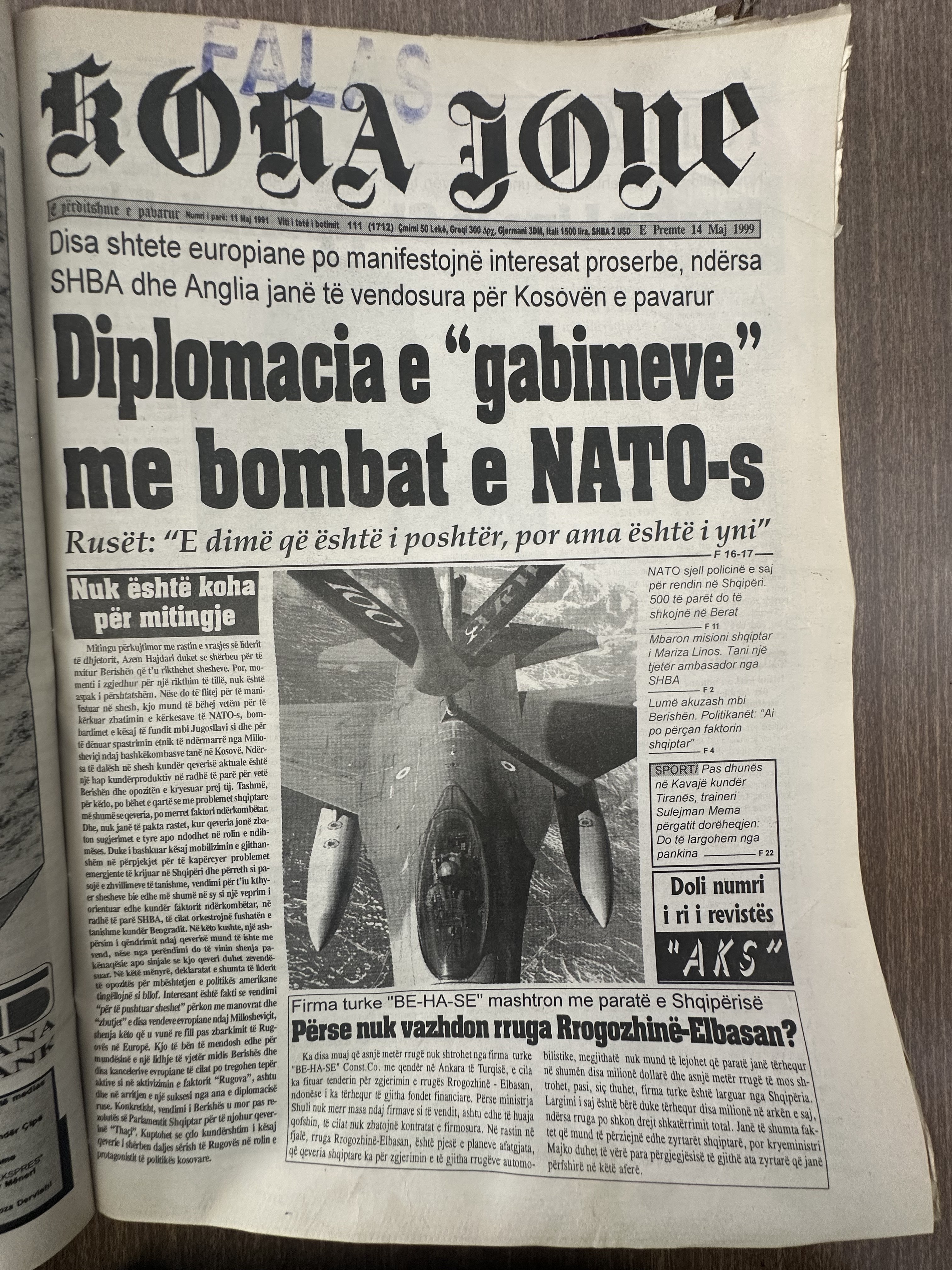 Koha Jonë 1999-05-14