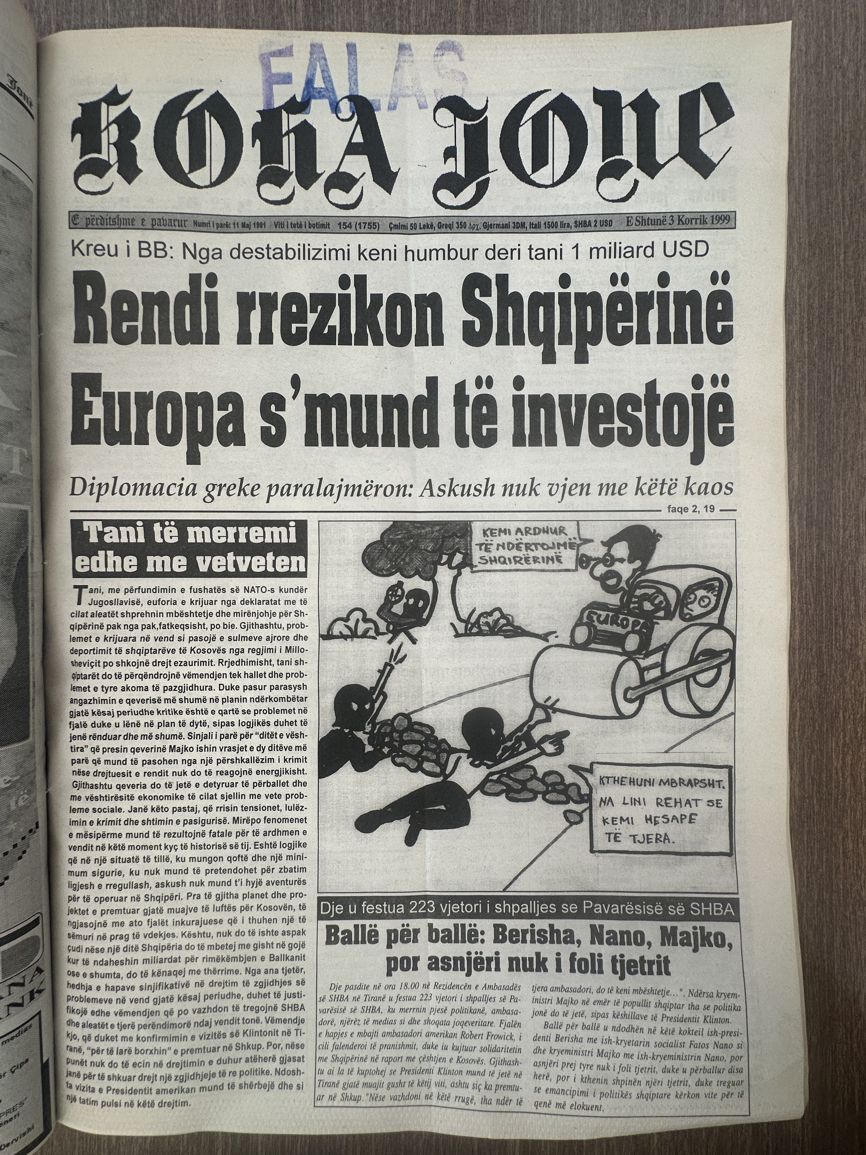 Koha Jonë 1999-07-03