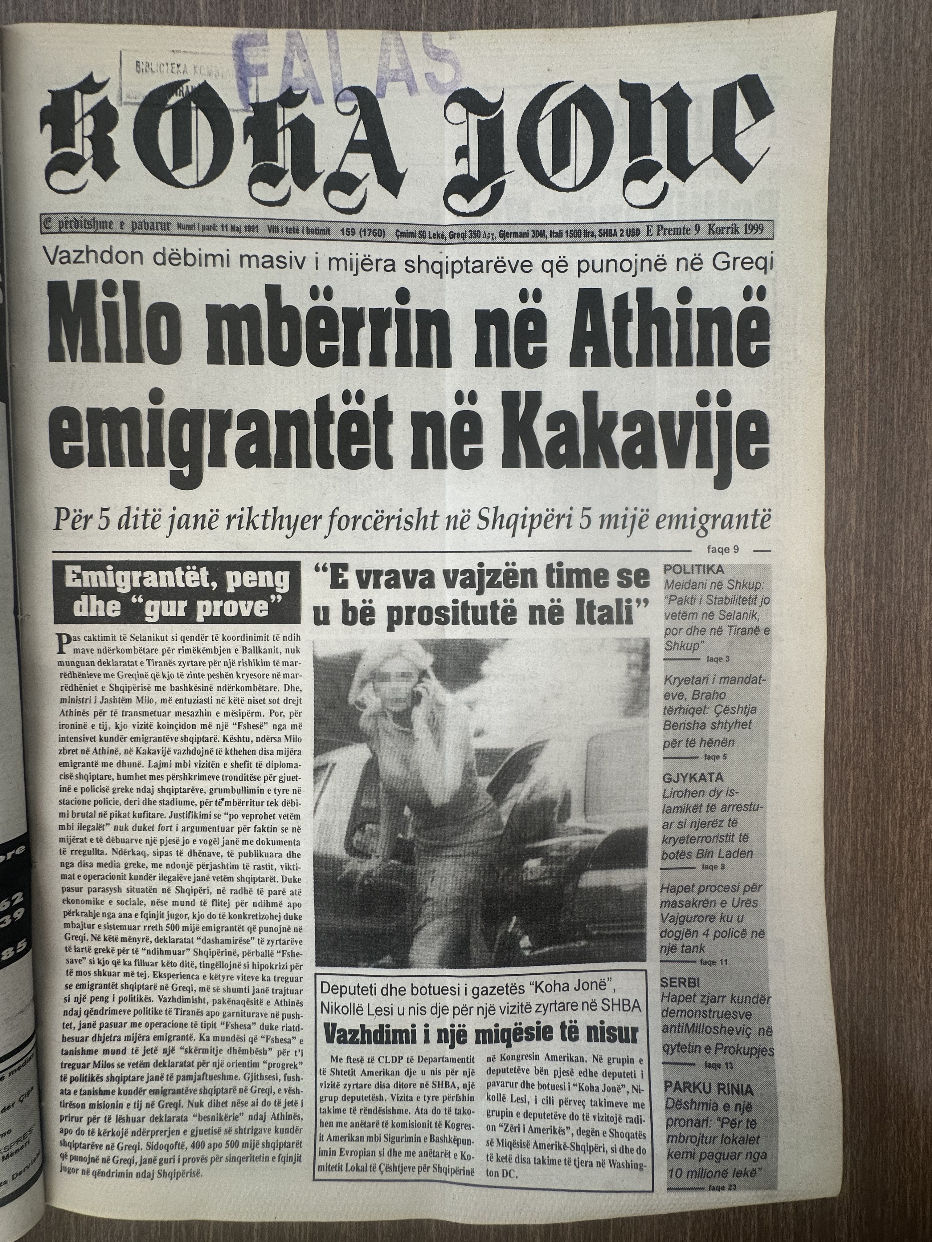 Koha Jonë 1999-07-09