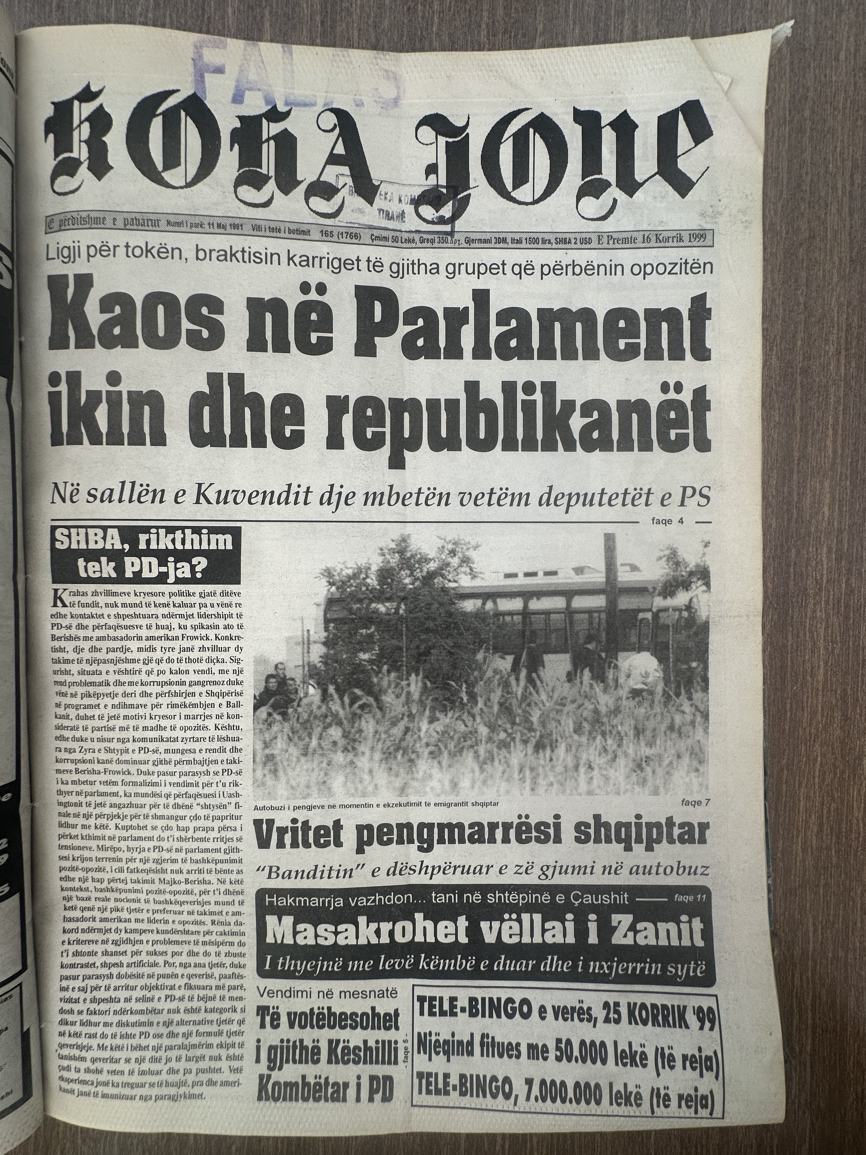 Koha Jonë 1999-07-16