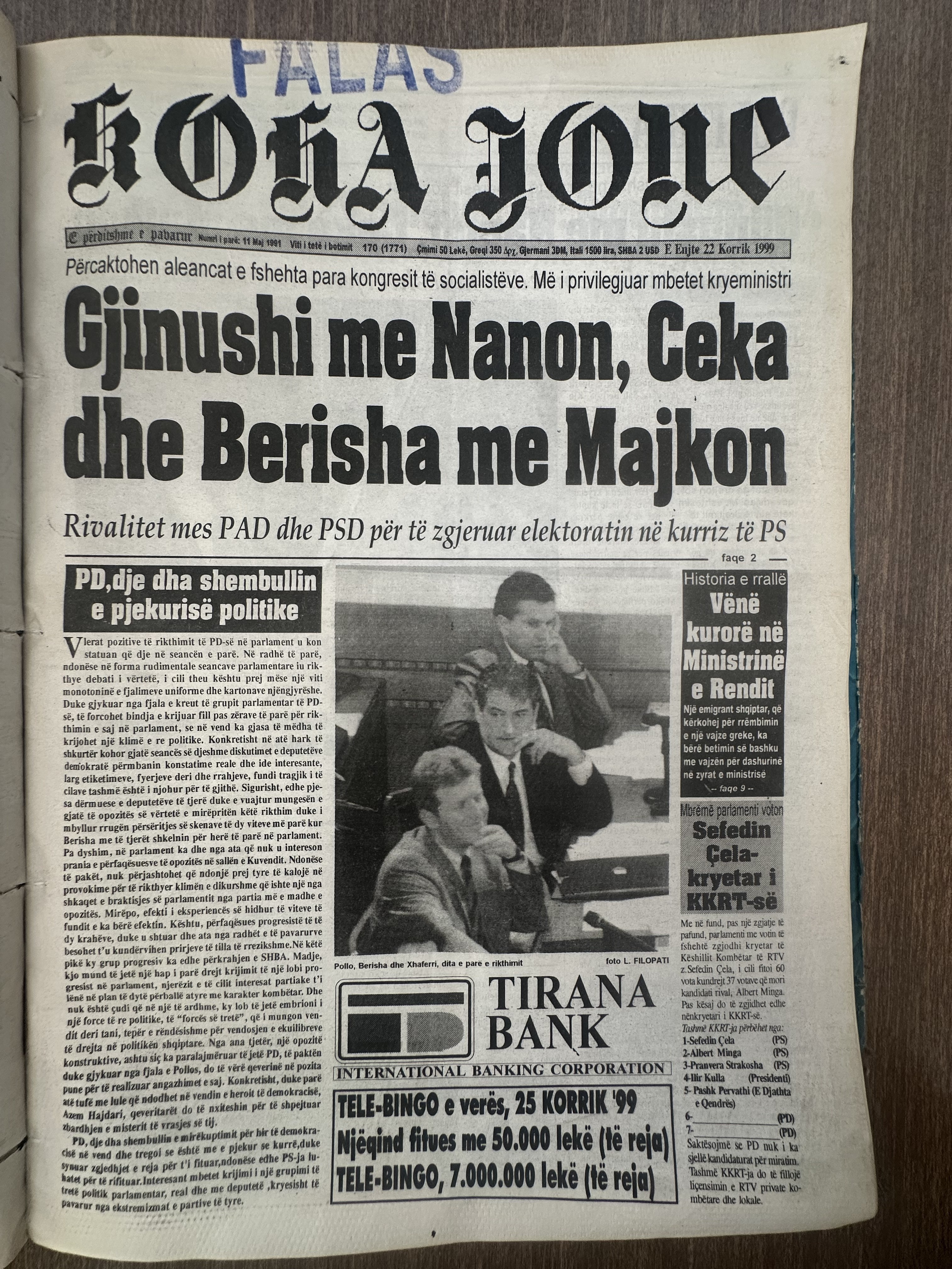 Koha Jonë 1999-07-22