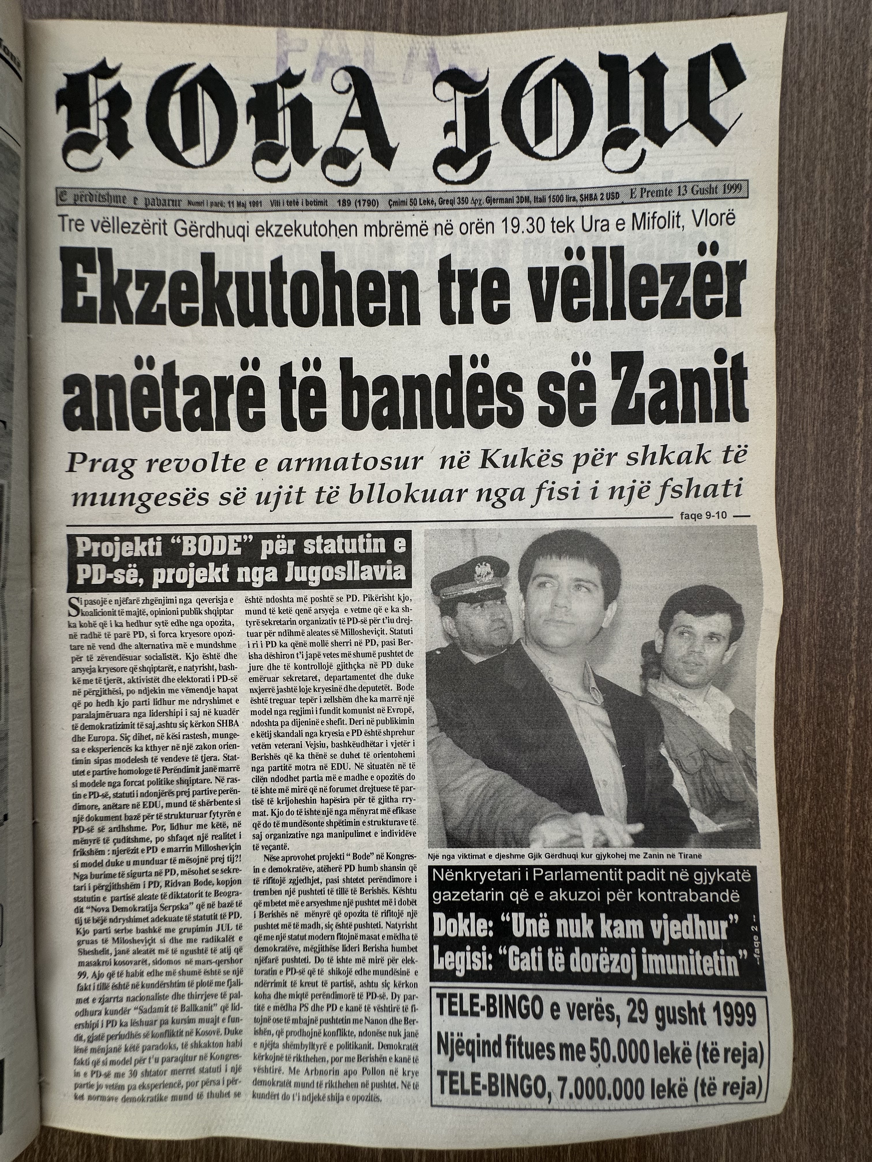 Koha Jonë 1999-08-13