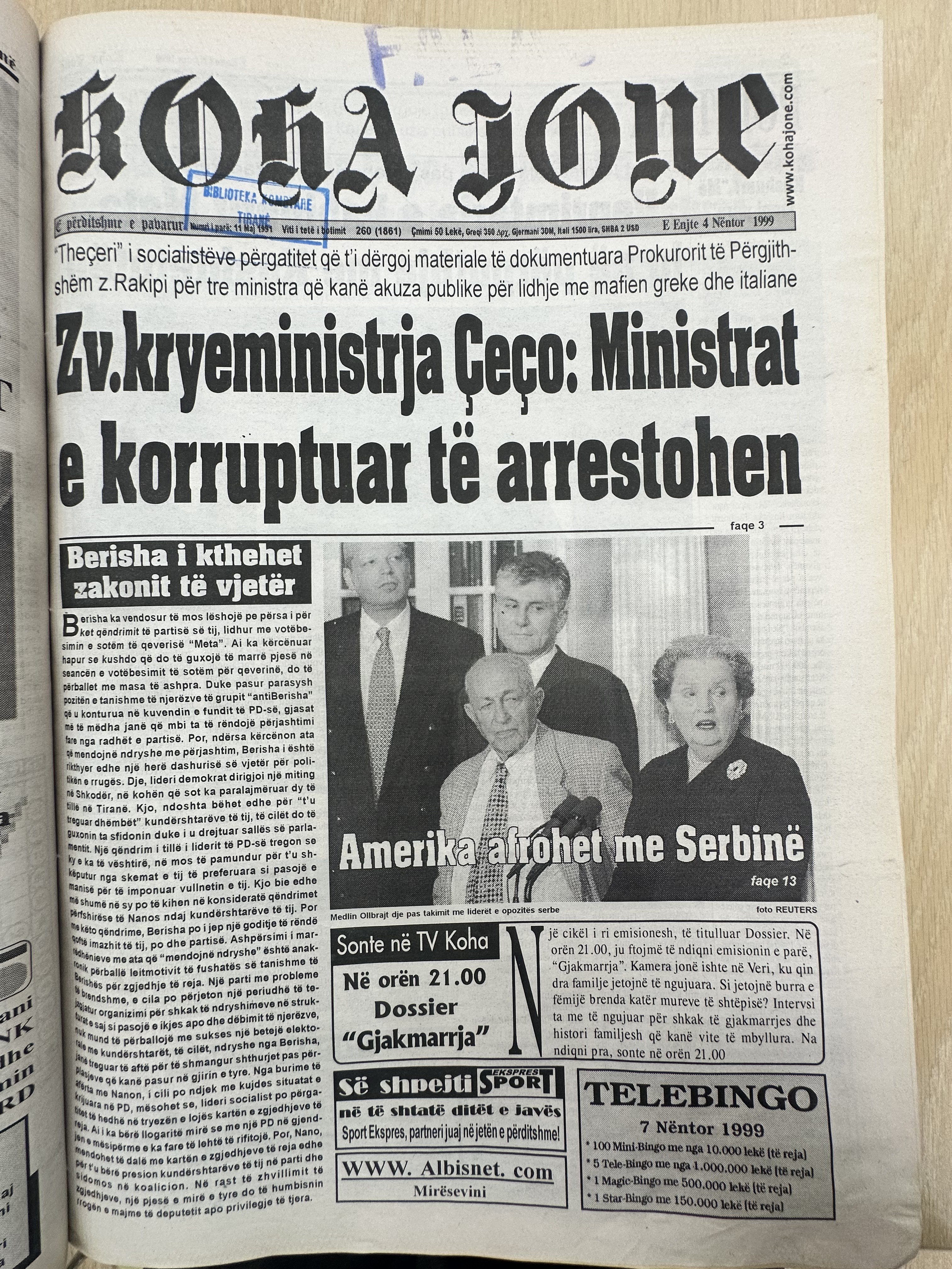 Koha Jonë 1999-11-04