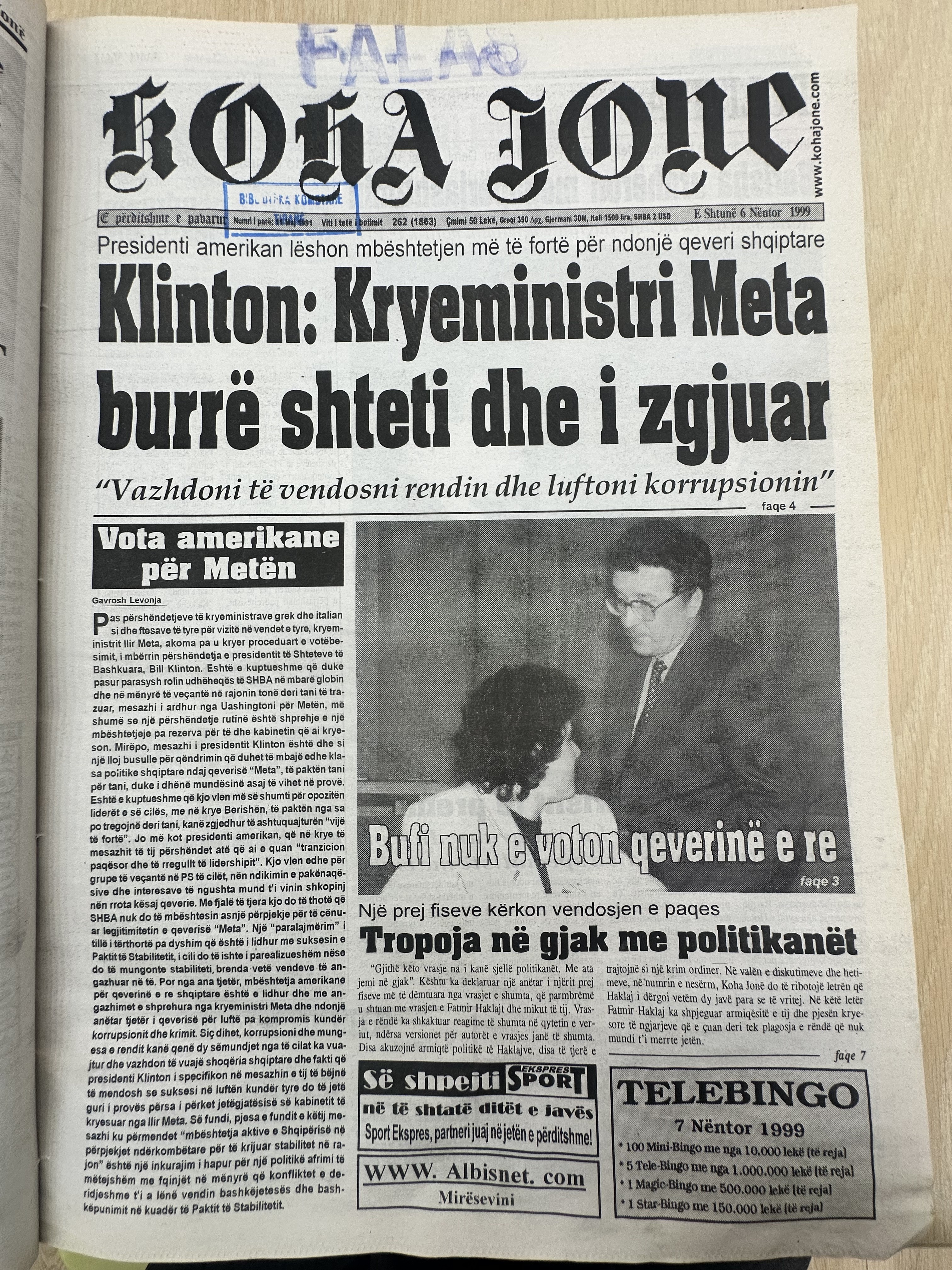 Koha Jonë 1999-11-06