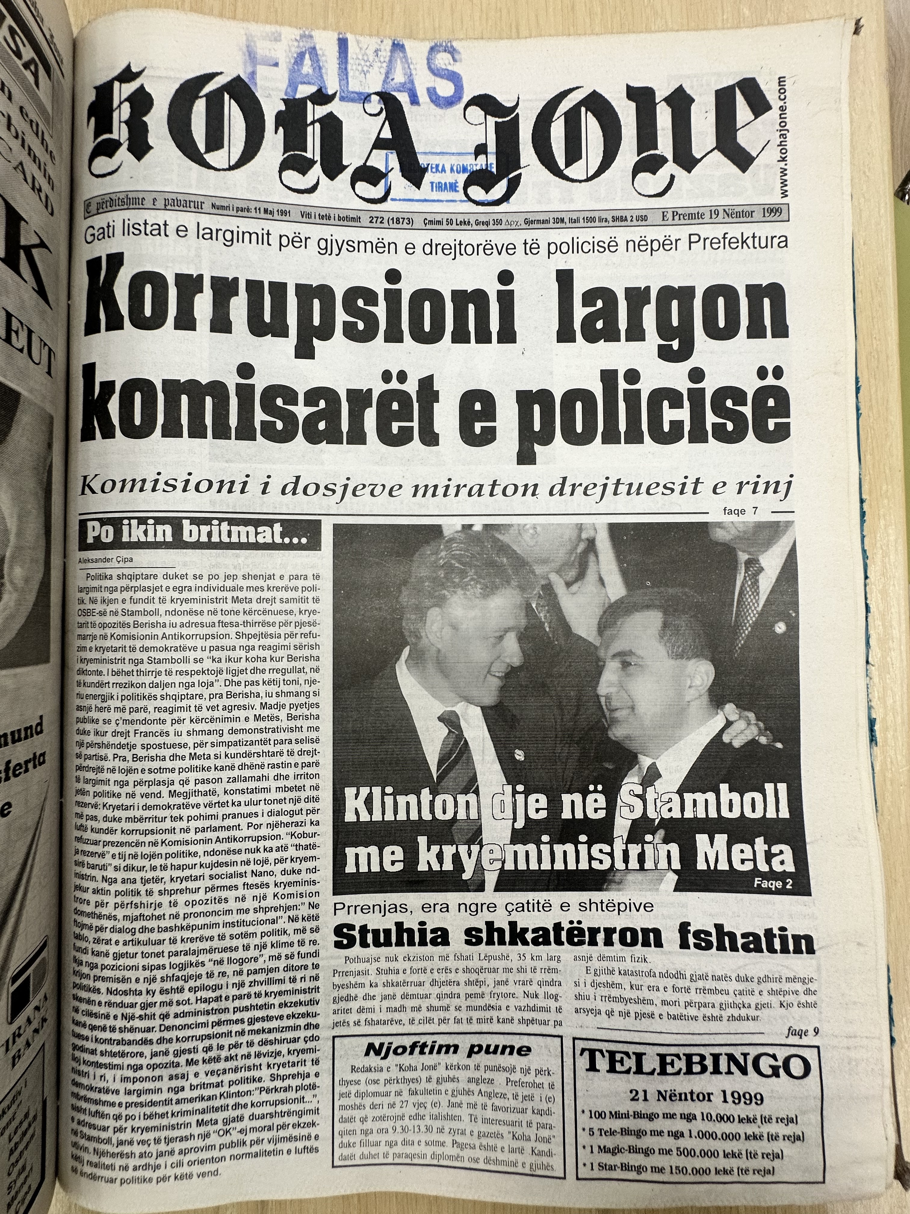 Koha Jonë 1999-11-19