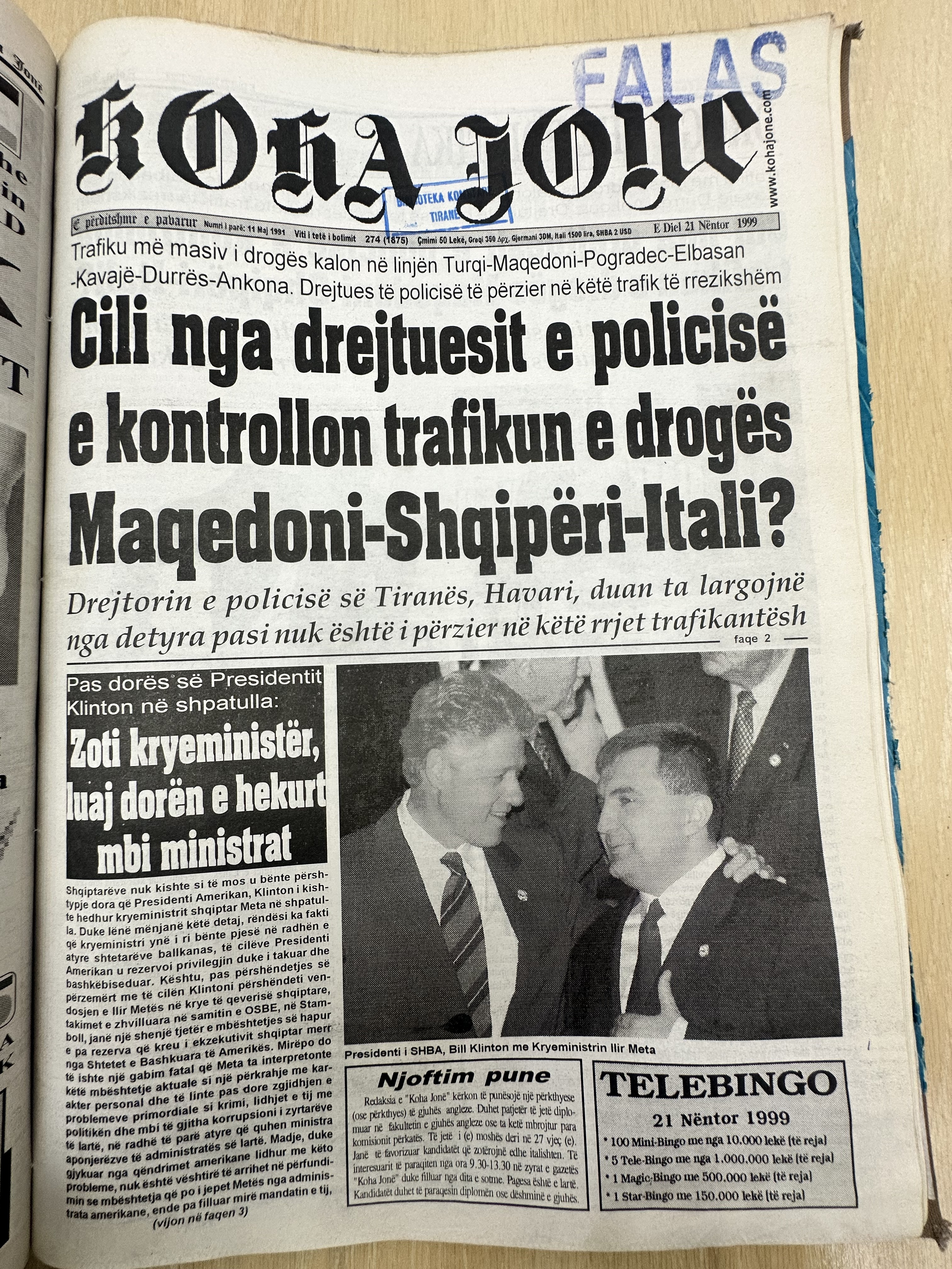 Koha Jonë 1999-11-21