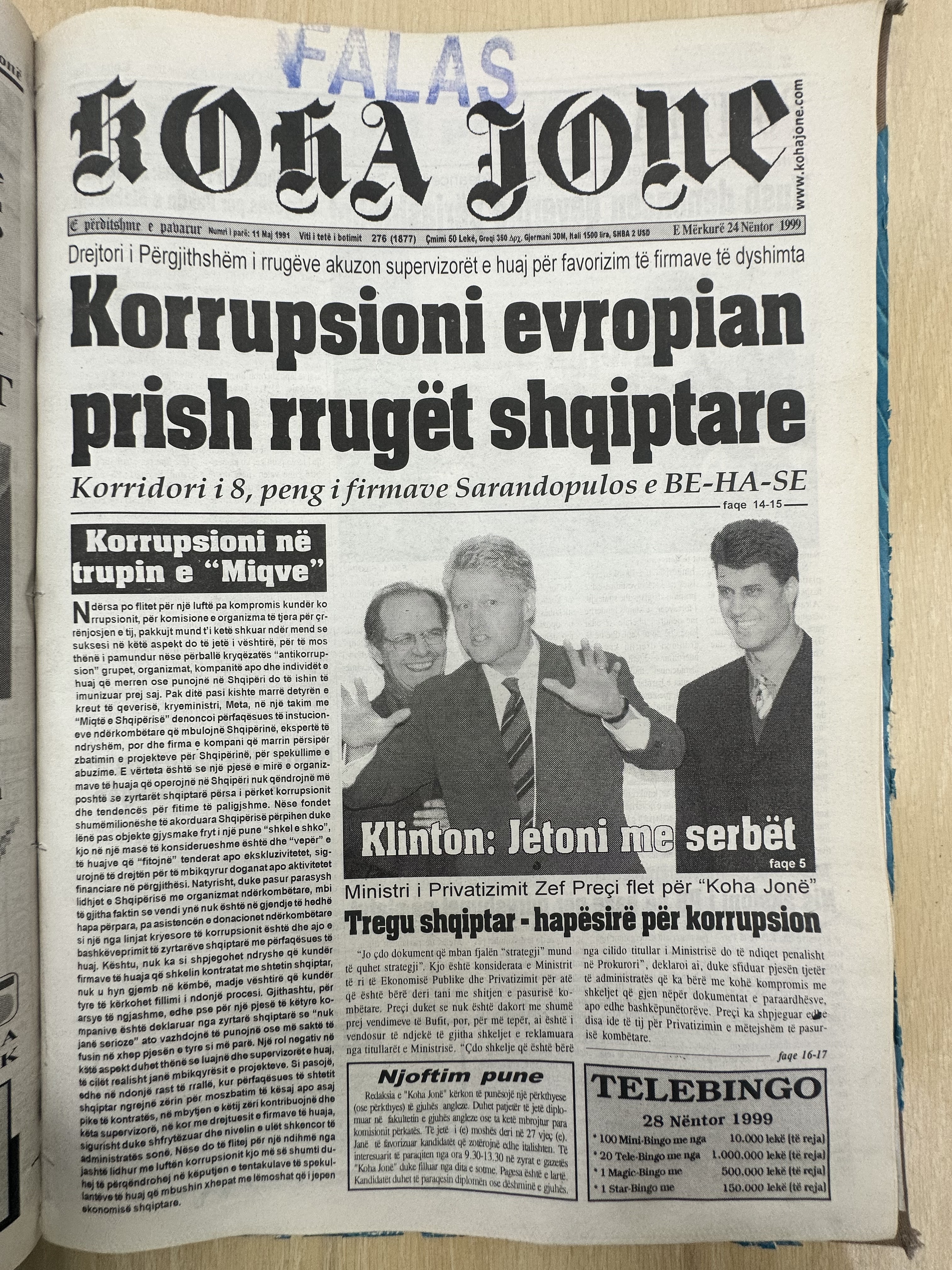 Koha Jonë 1999-11-28