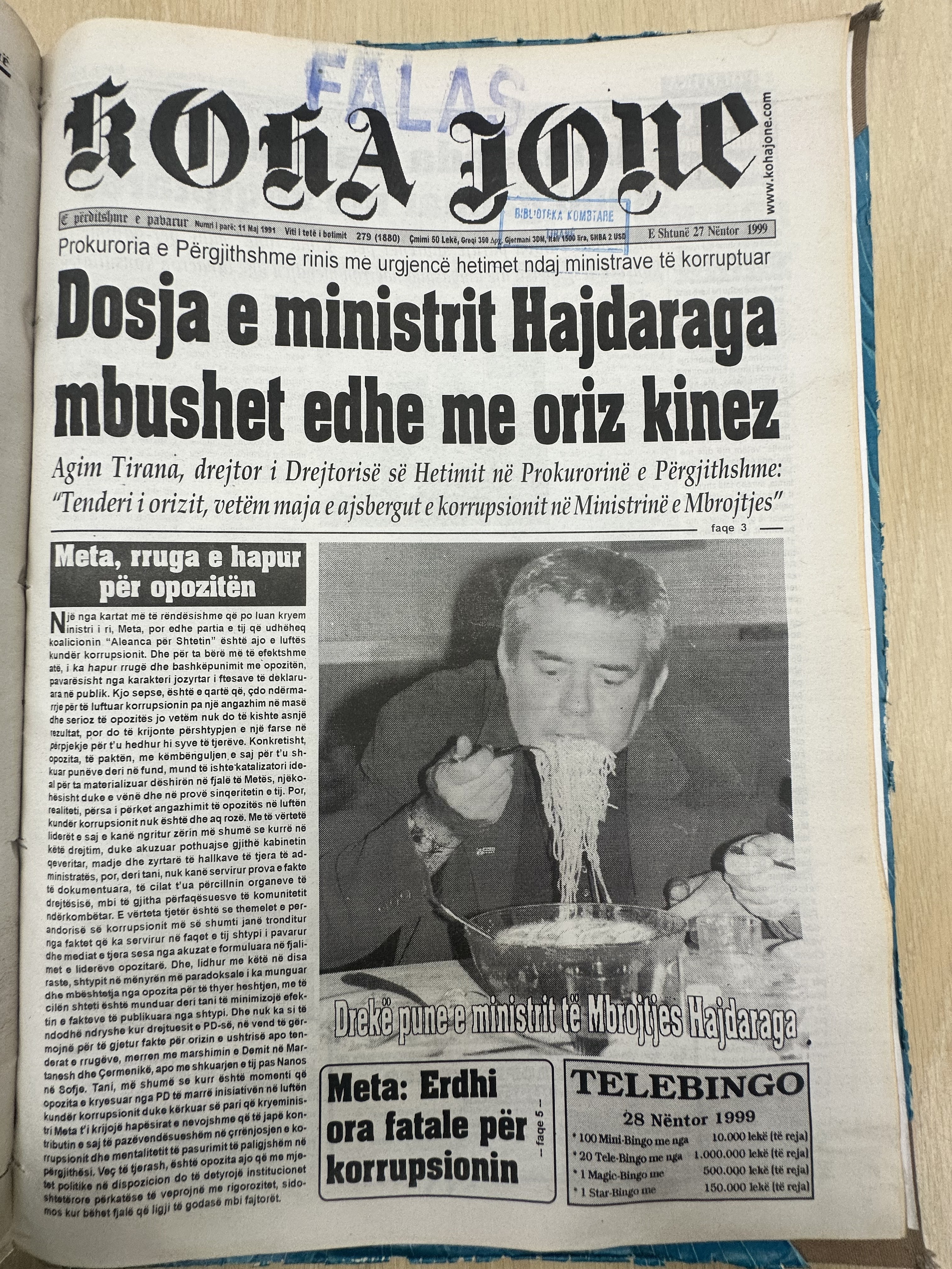 Koha Jonë 1999-11-27