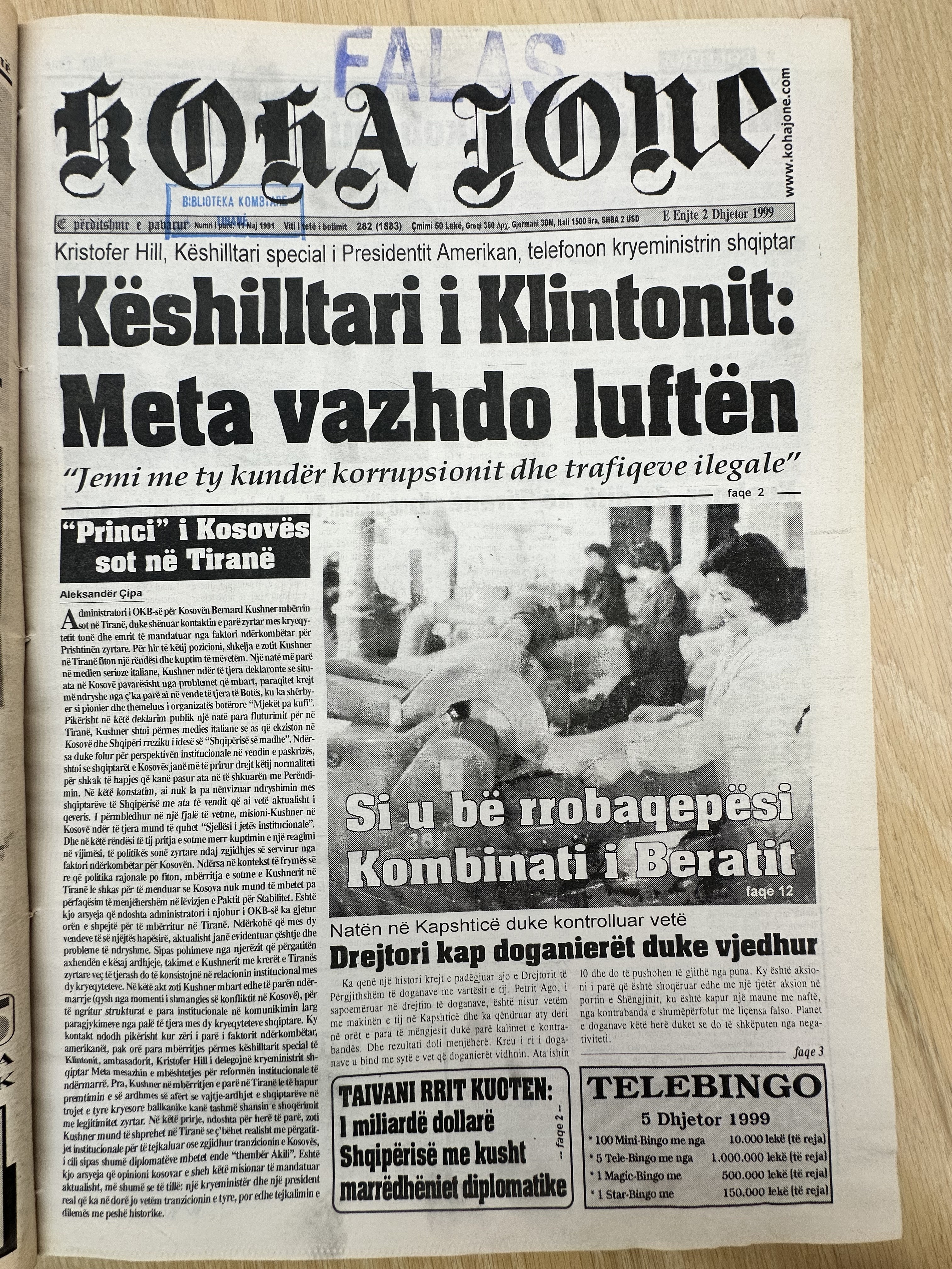 Koha Jonë 1999-12-02