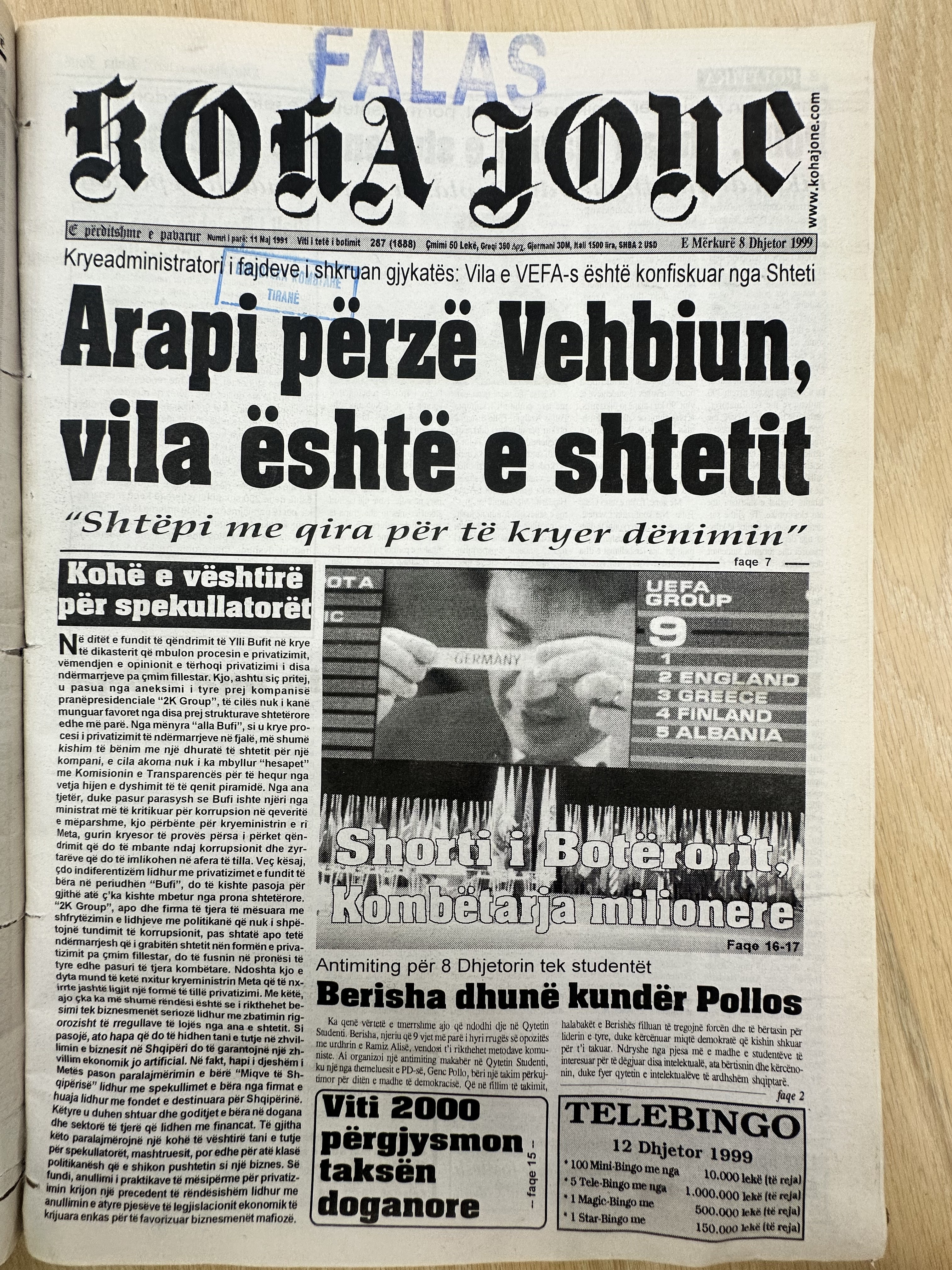 Koha Jonë 1999-12-08