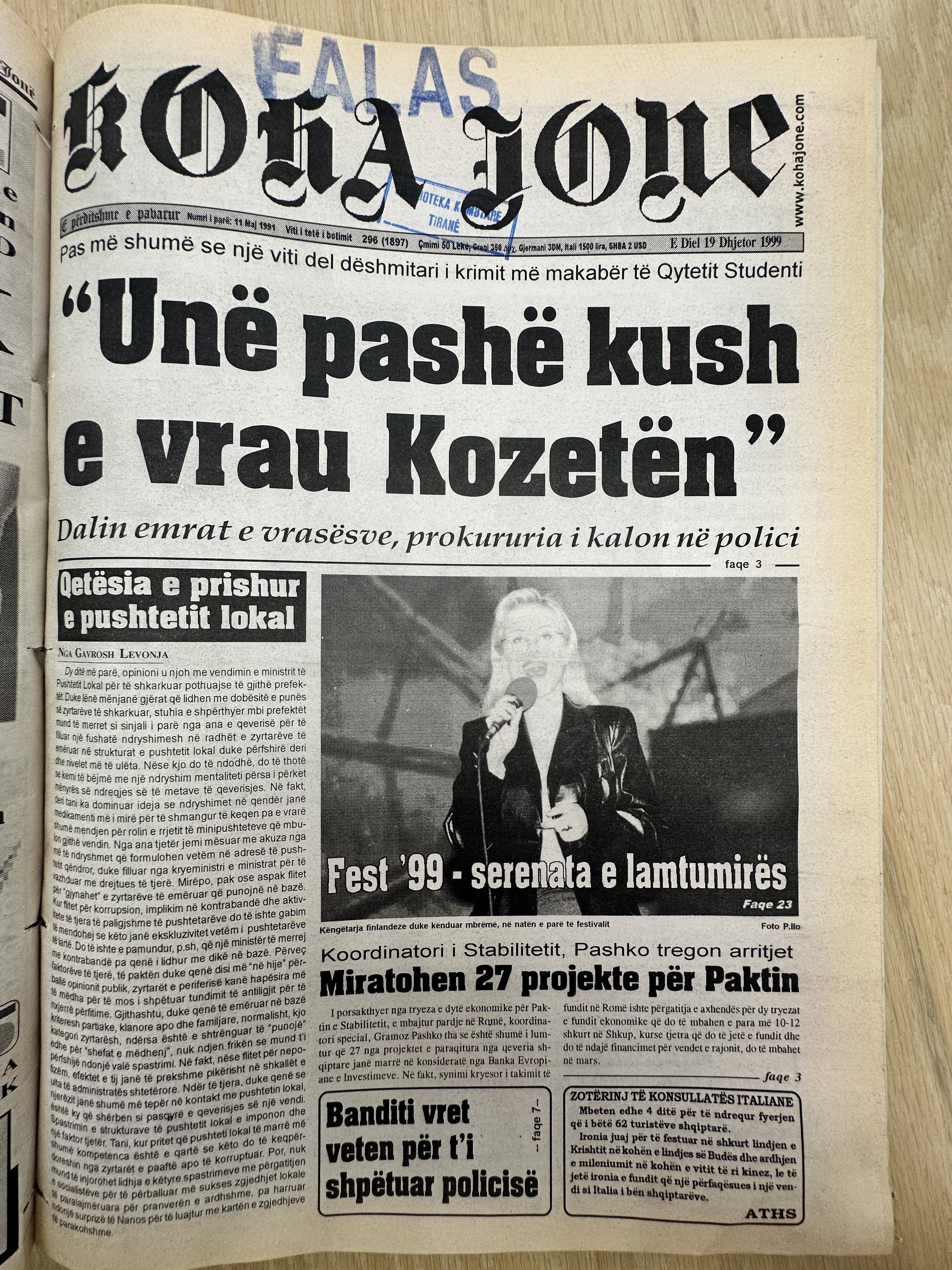 Koha Jonë 1999-12-19