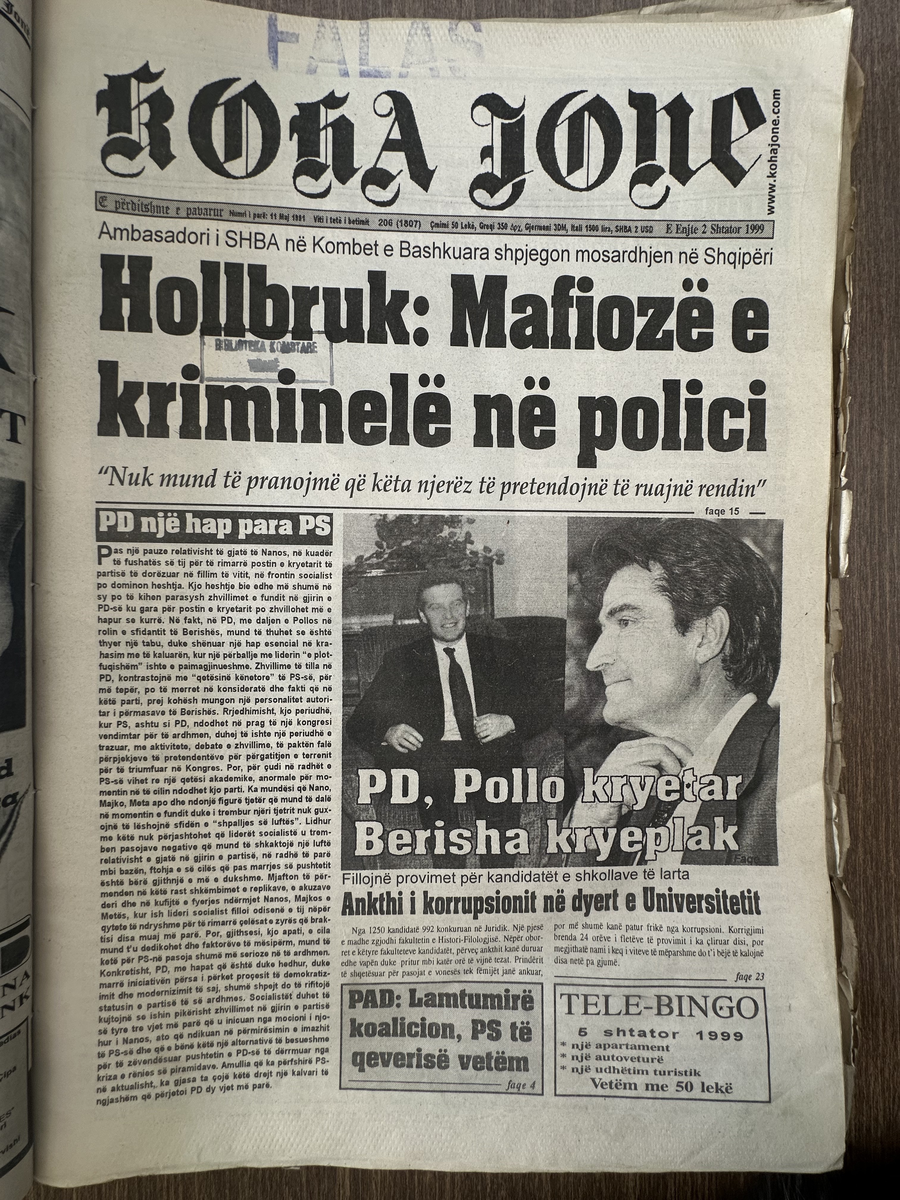 Koha Jonë 1999-09-05