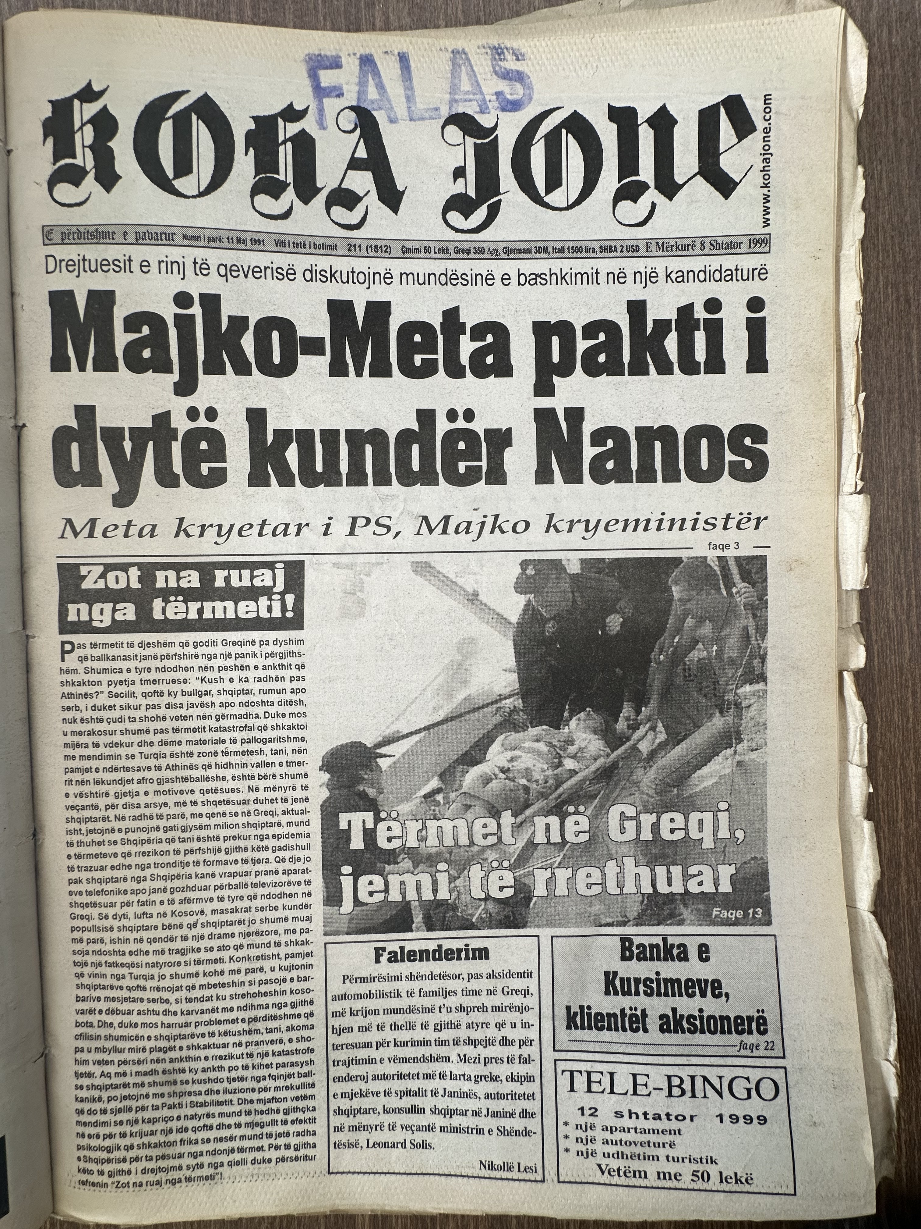 Koha Jonë 1999-05-11
