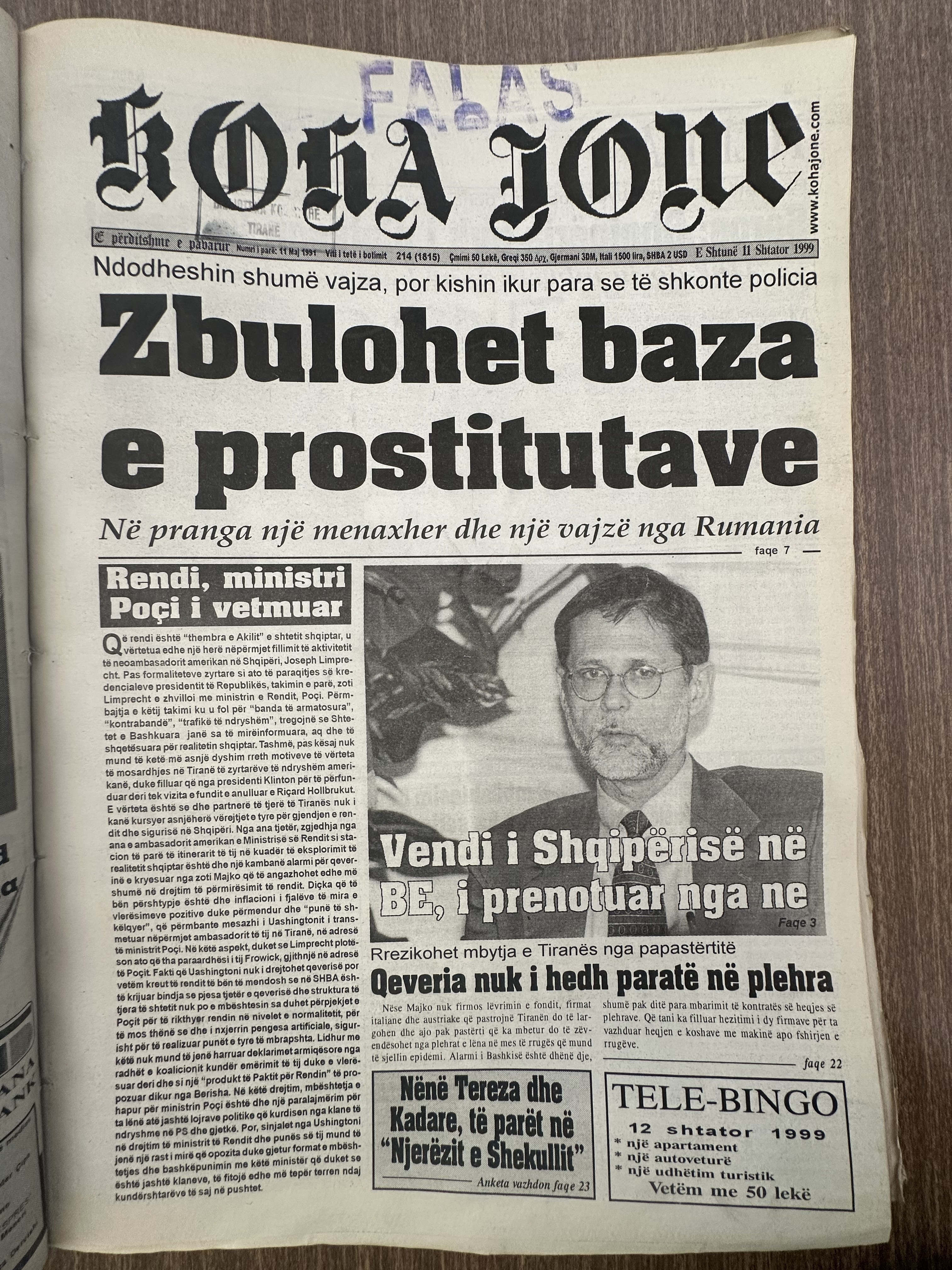 Koha Jonë 1999-09-11