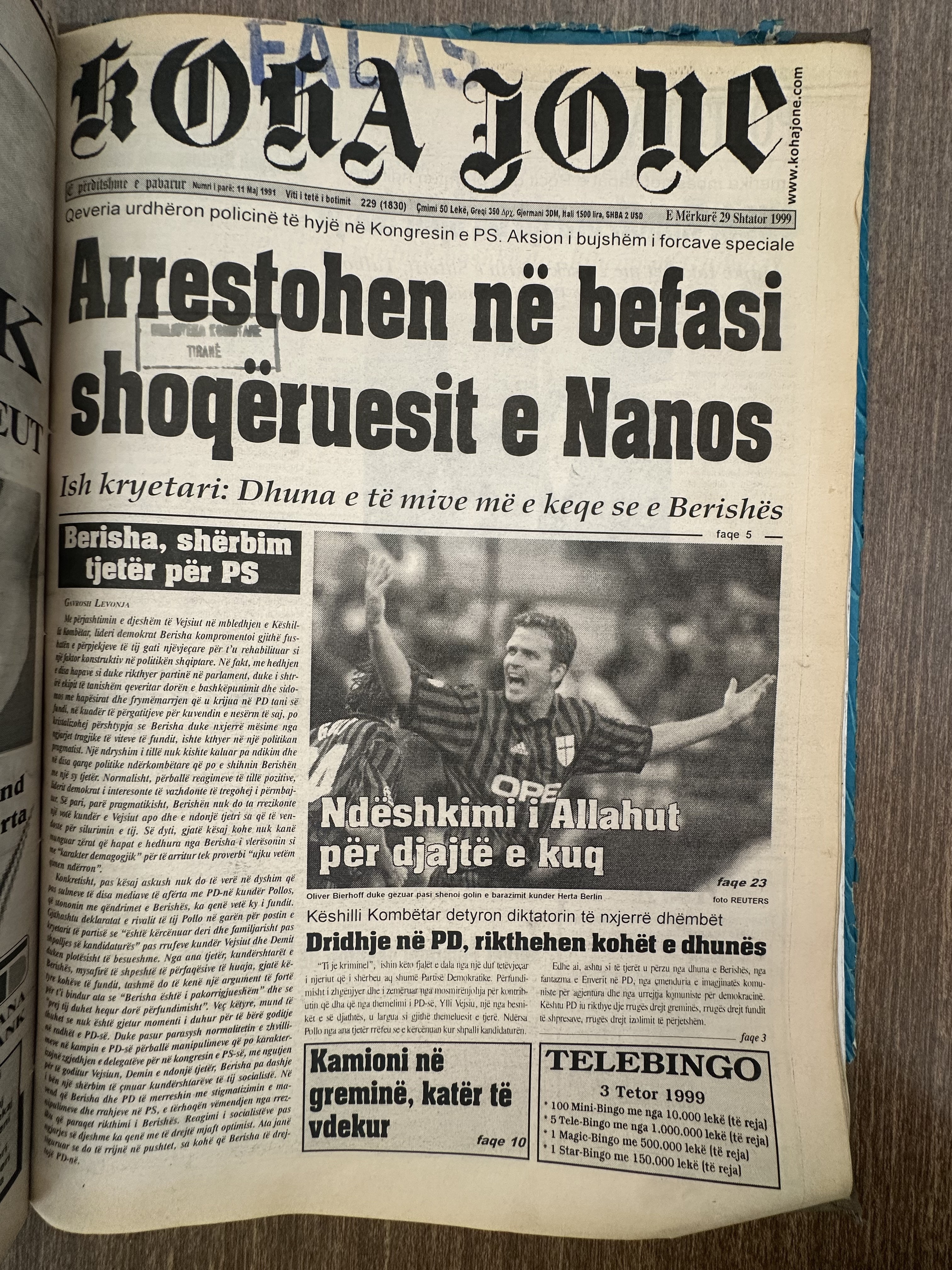Koha Jonë 1999-09-29