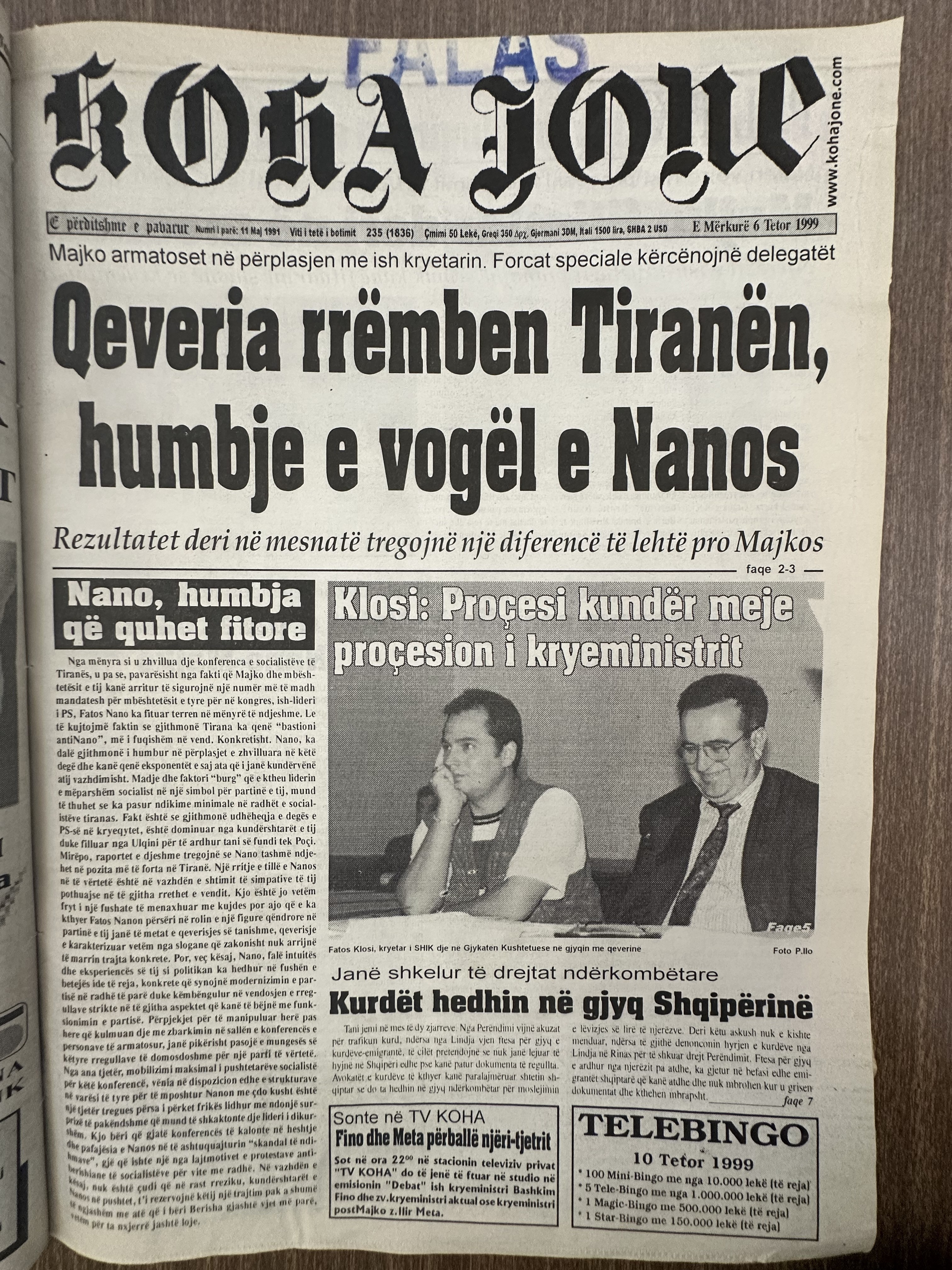 Koha Jonë 1999-10-06