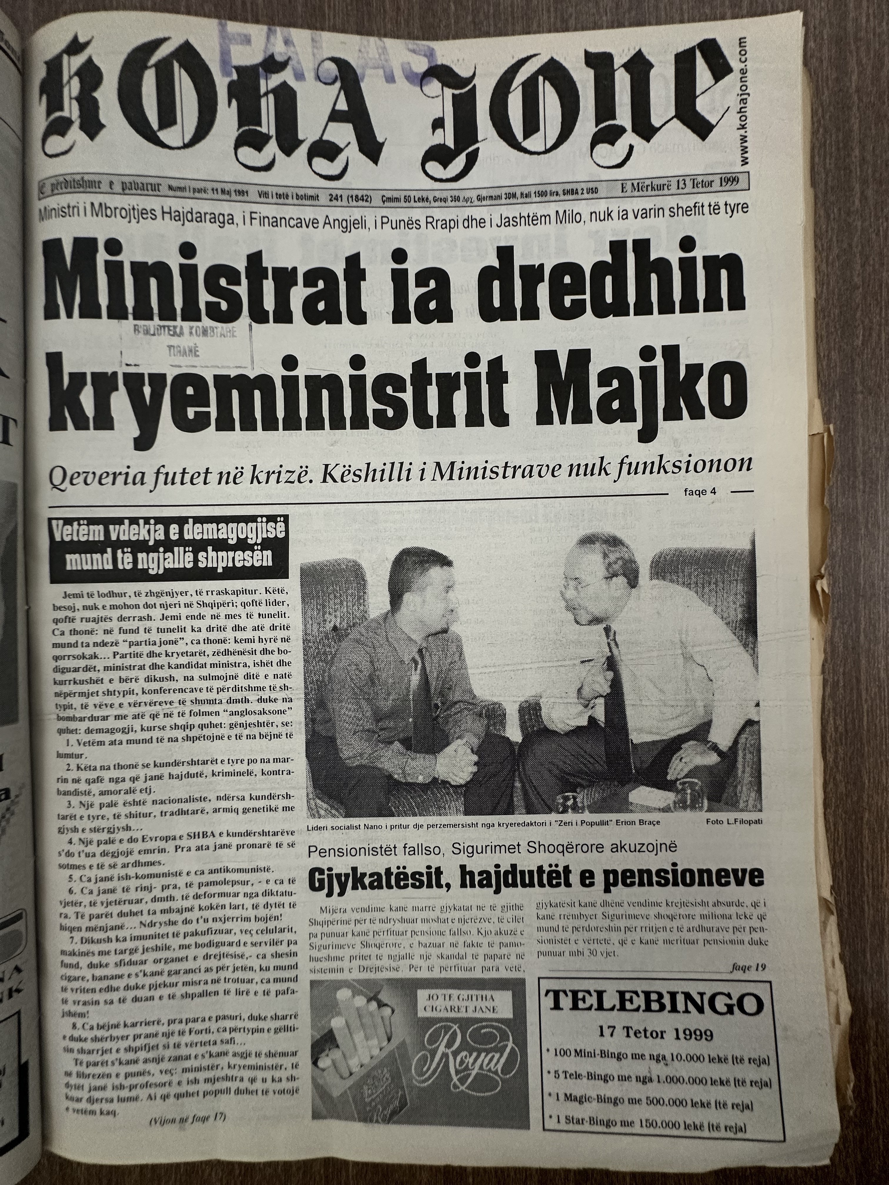 Koha Jonë 1999-10-13