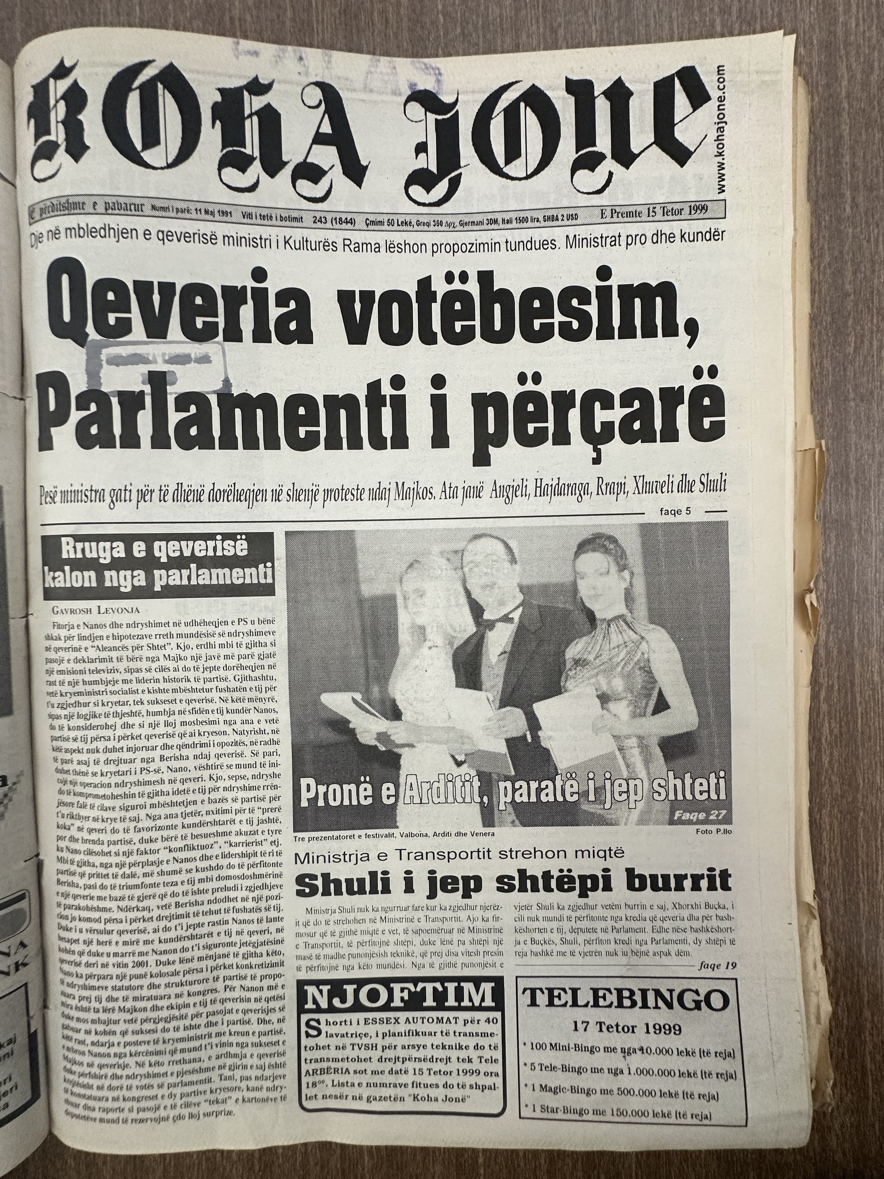 Koha Jonë 1999-10-15
