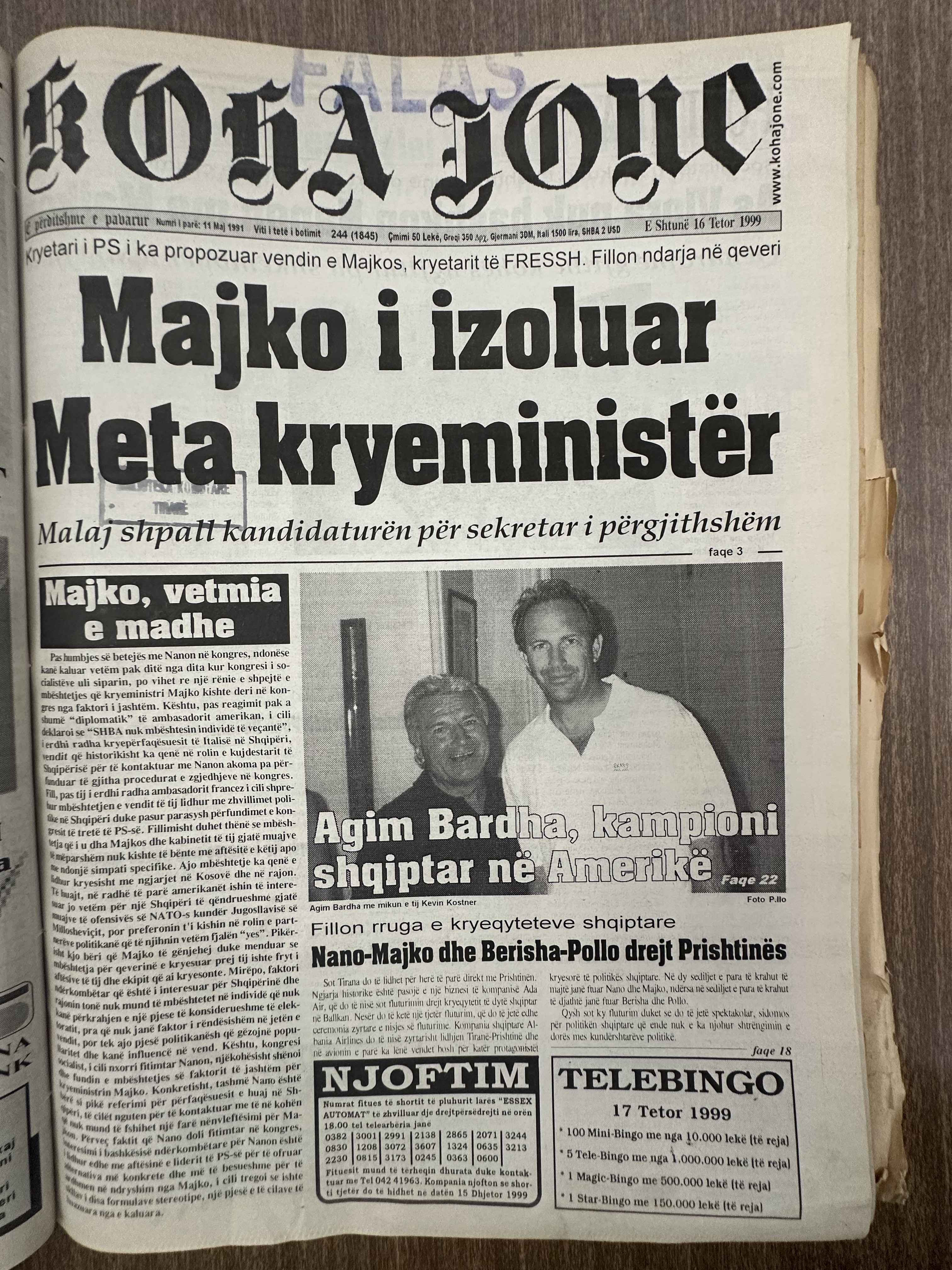 Koha Jonë 1999-10-16