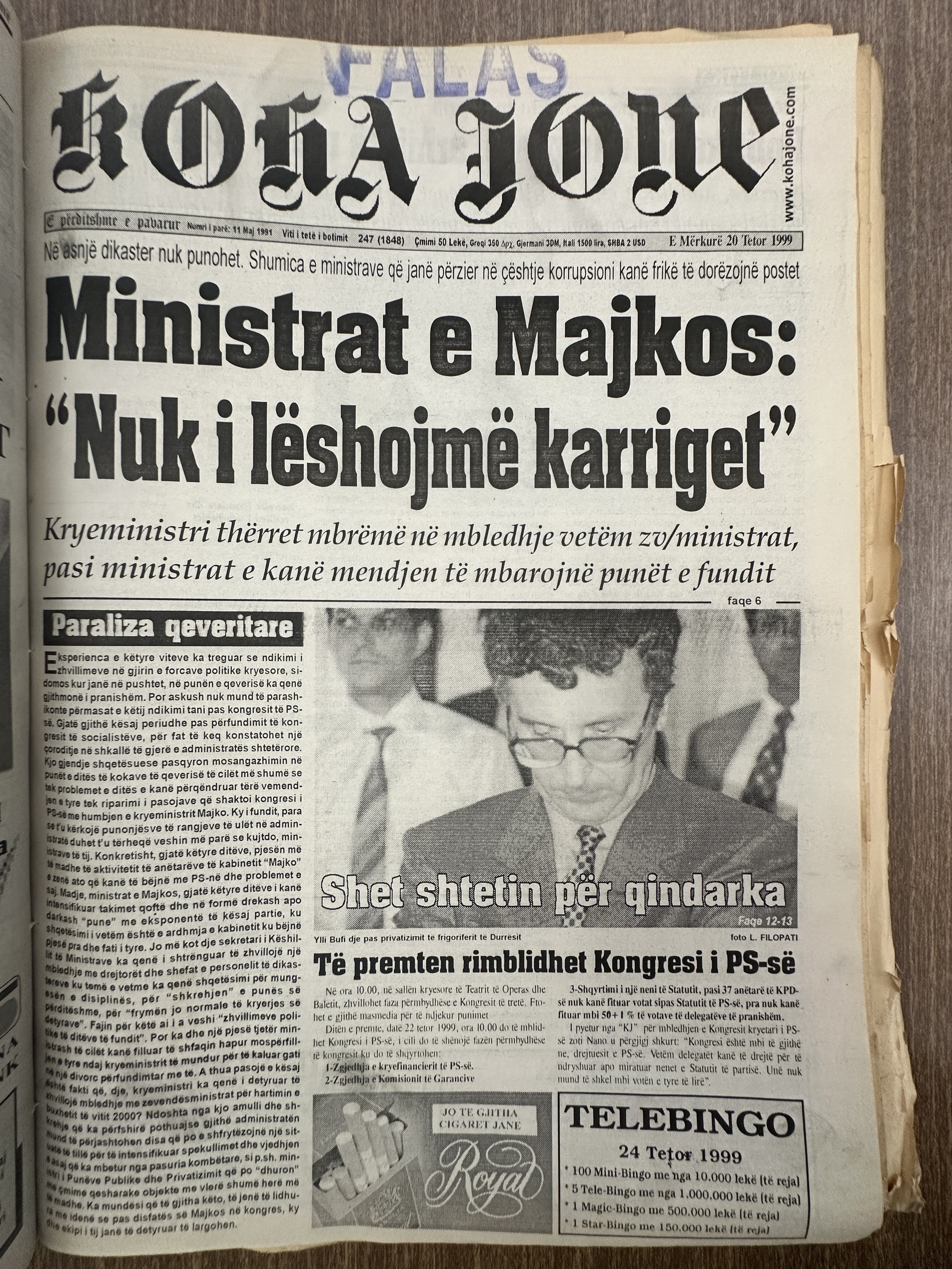 Koha Jonë 1999-10-20
