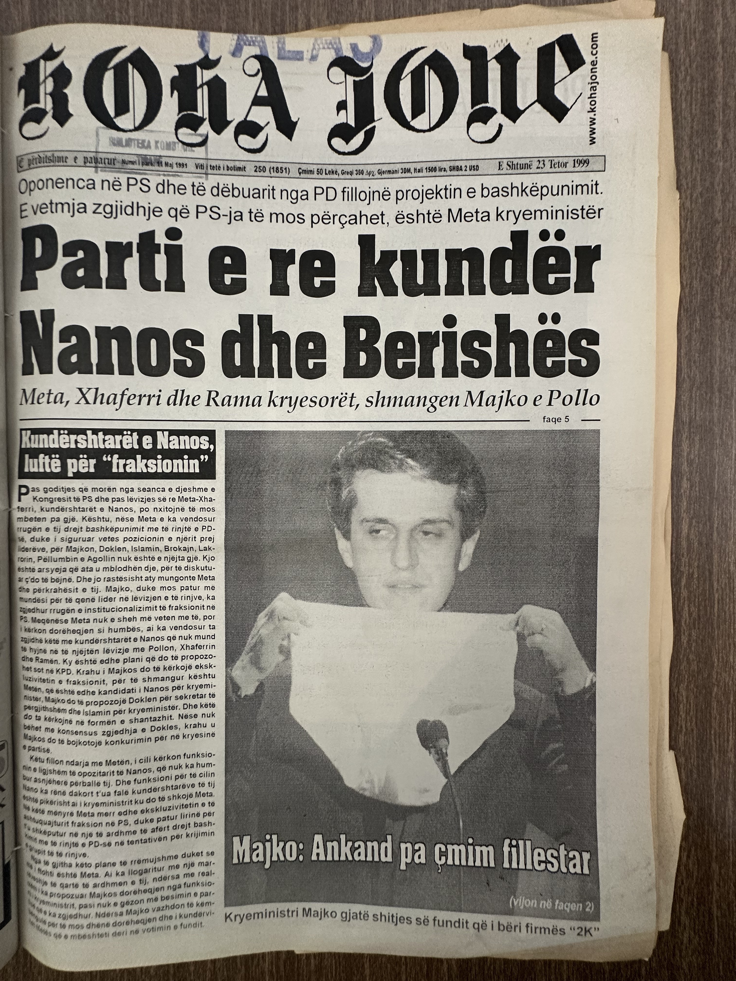 Koha Jonë 1999-10-23