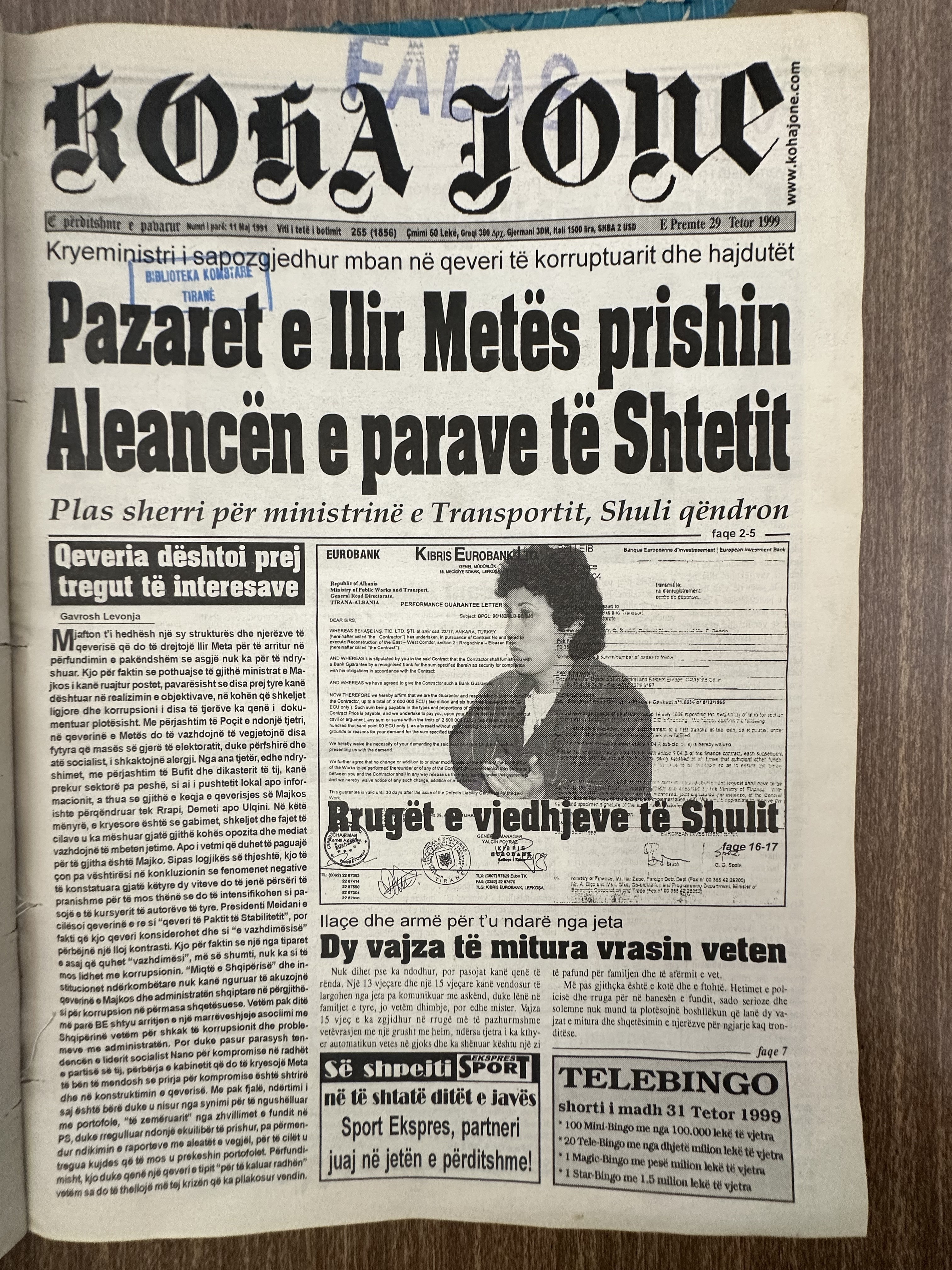 Koha Jonë 1999-10-29
