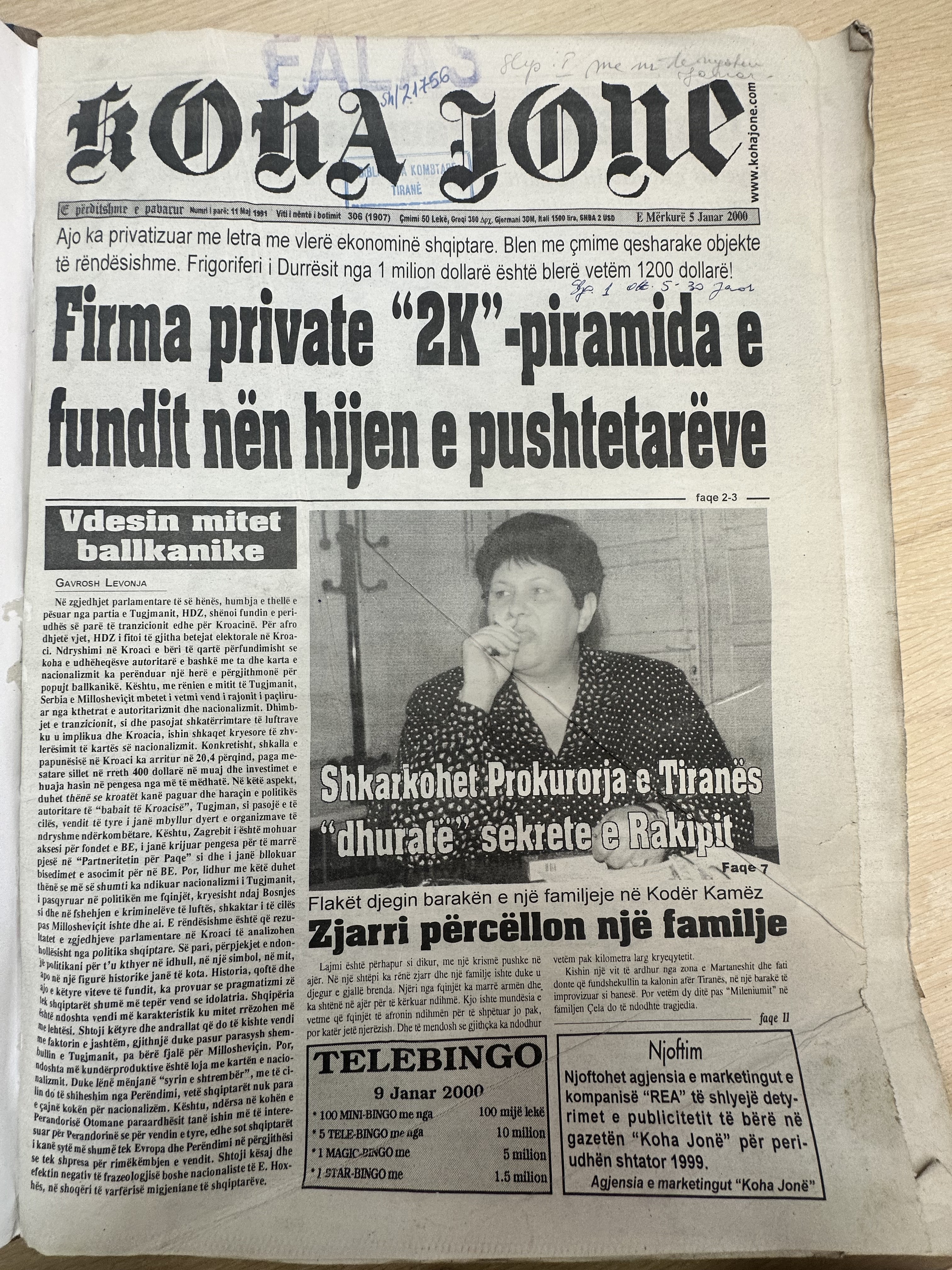 Koha Jonë 2000-01-05