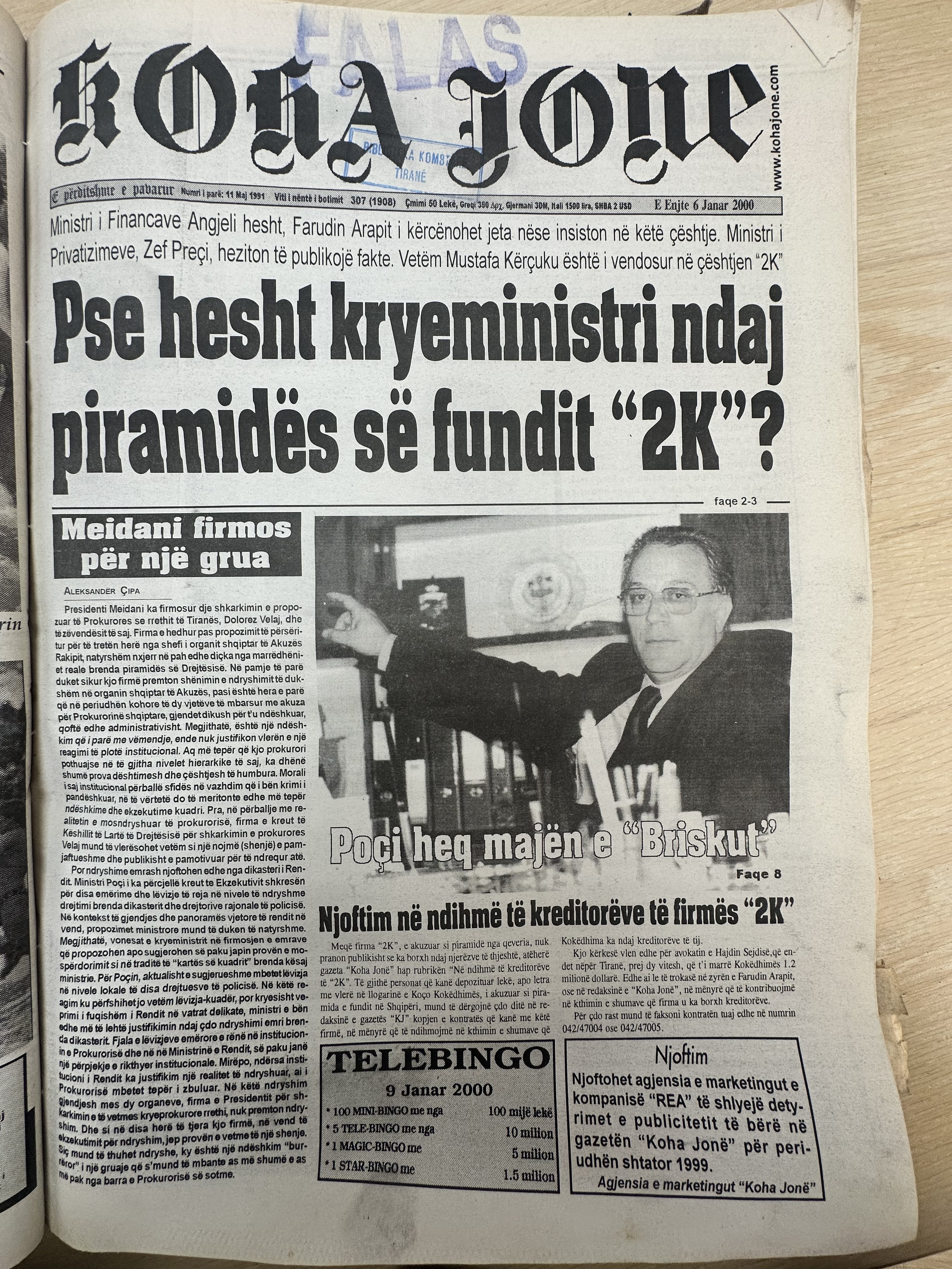 Koha Jonë 2000-01-06