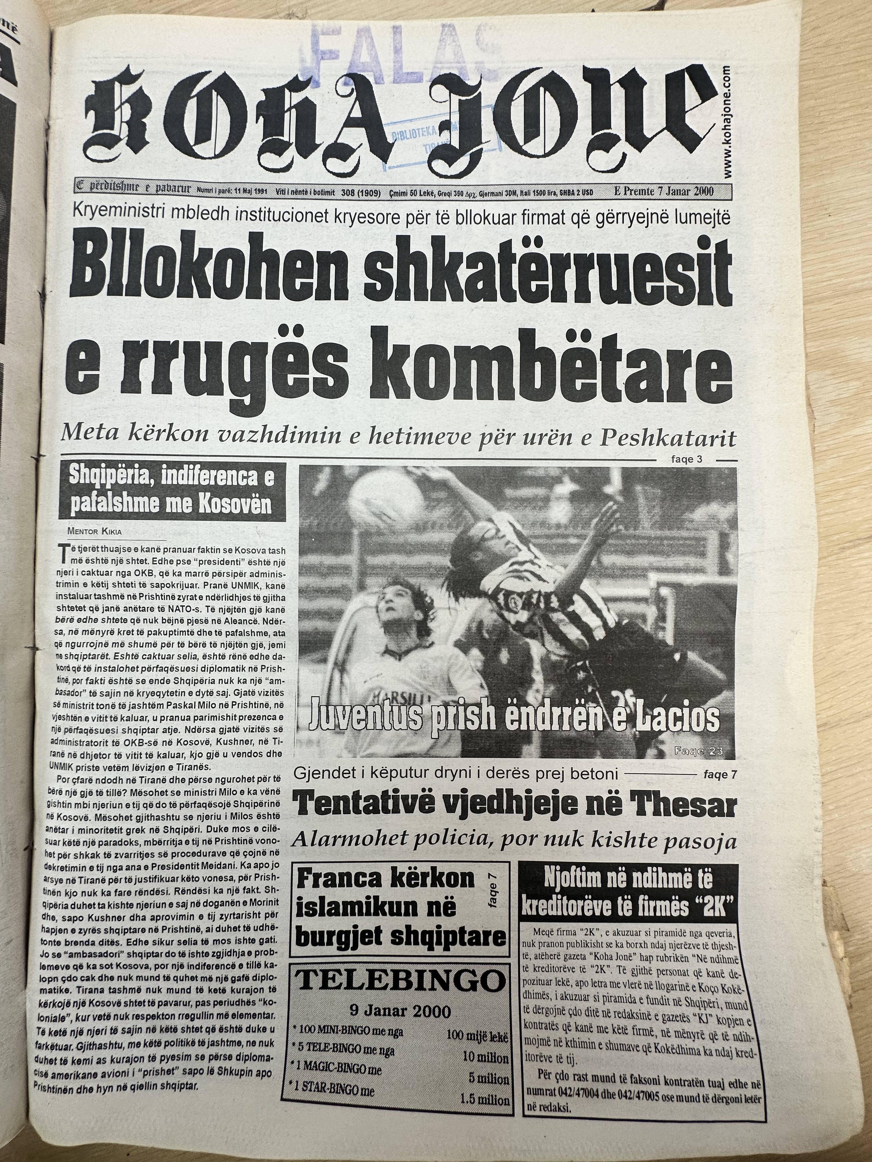 Koha Jonë 2000-01-07