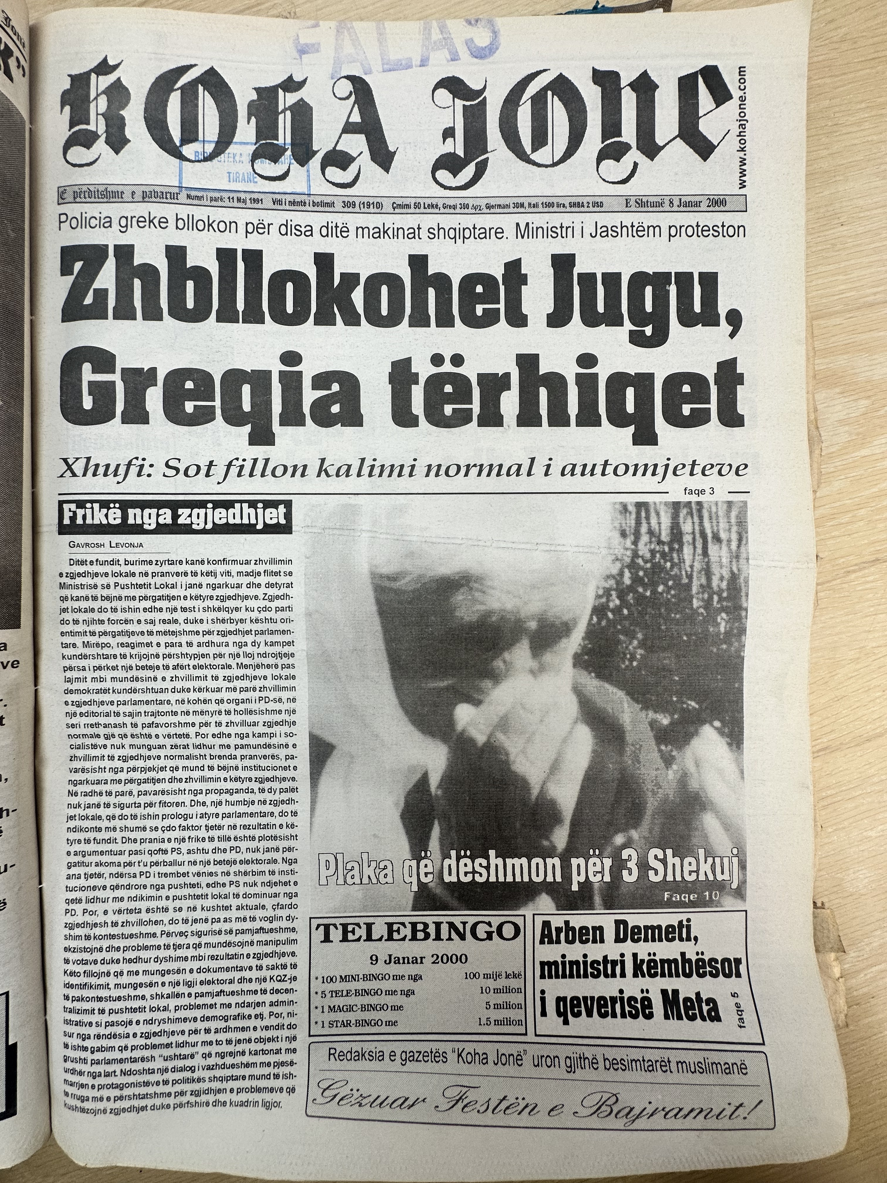Koha Jonë 2000-01-08