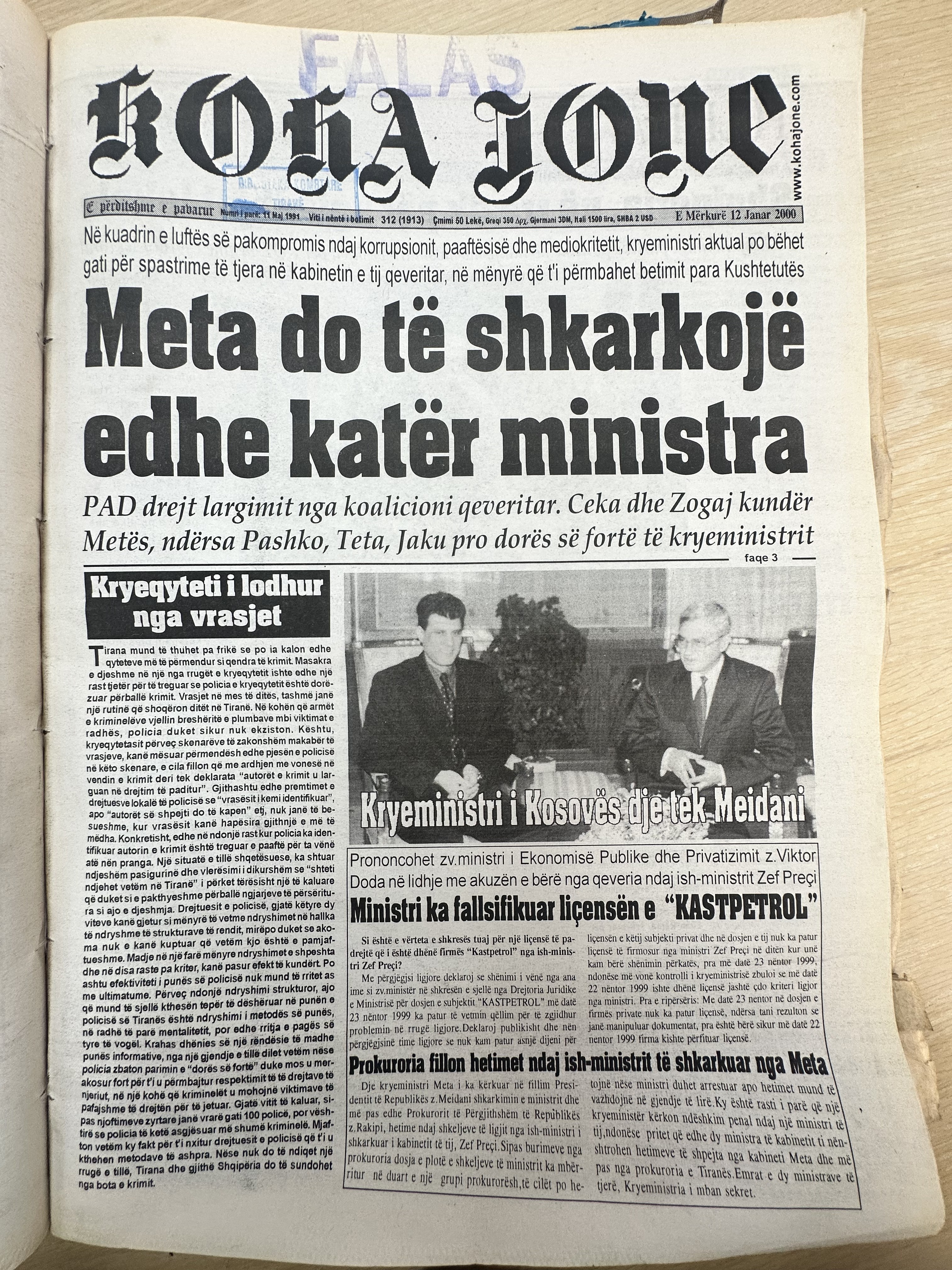 Koha Jonë 2000-01-12