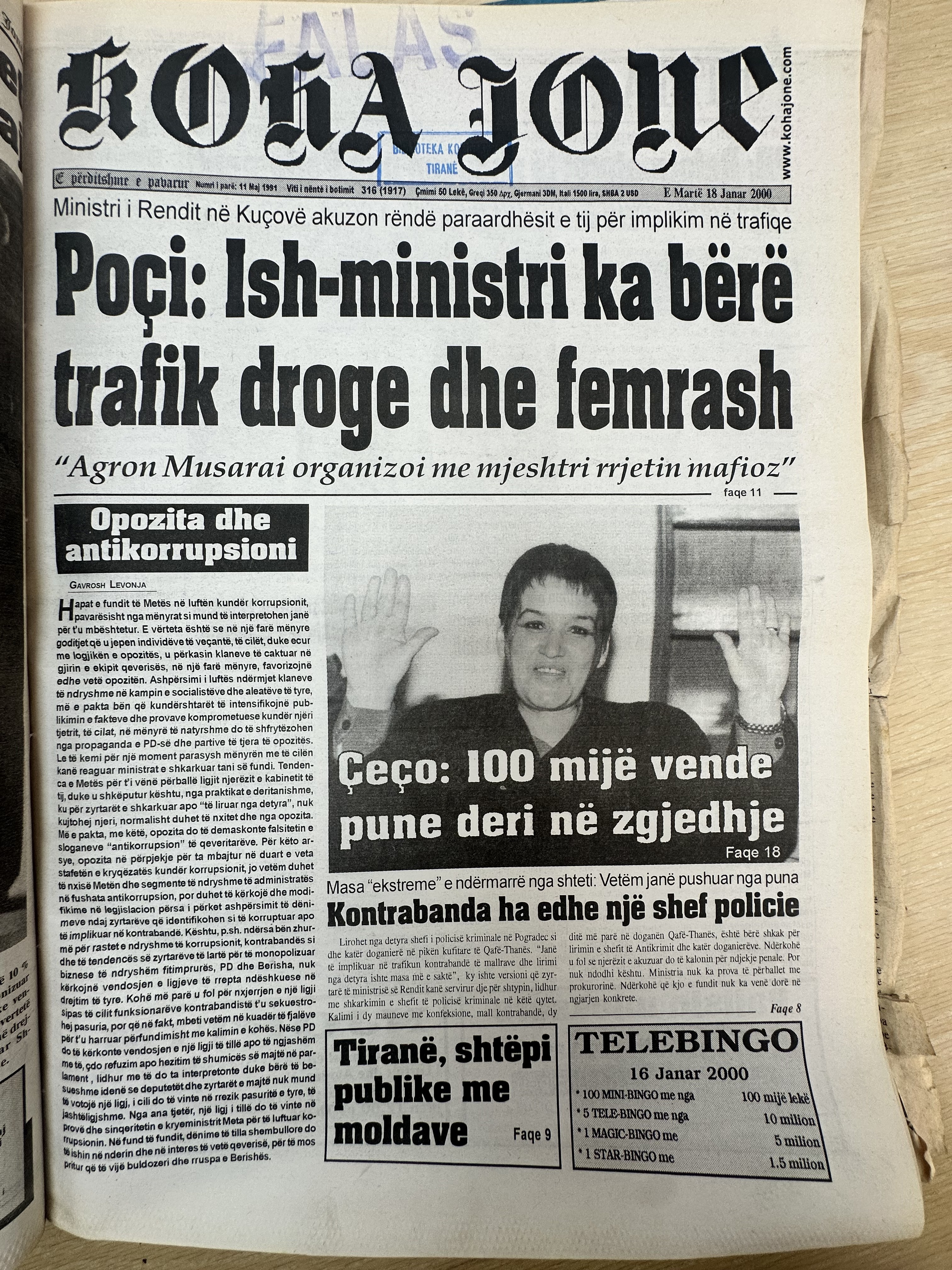 Koha Jonë 2000-01-18