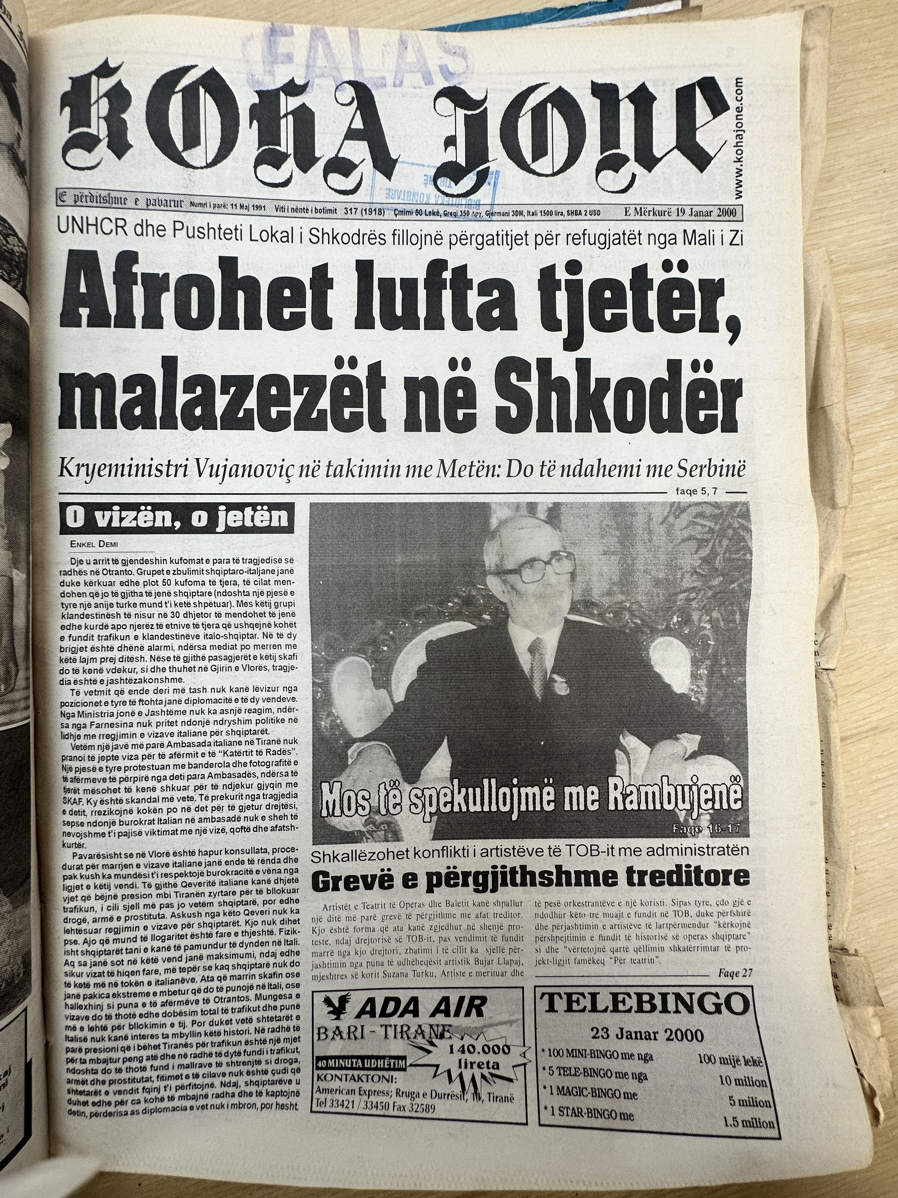 Koha Jonë 2000-01-19
