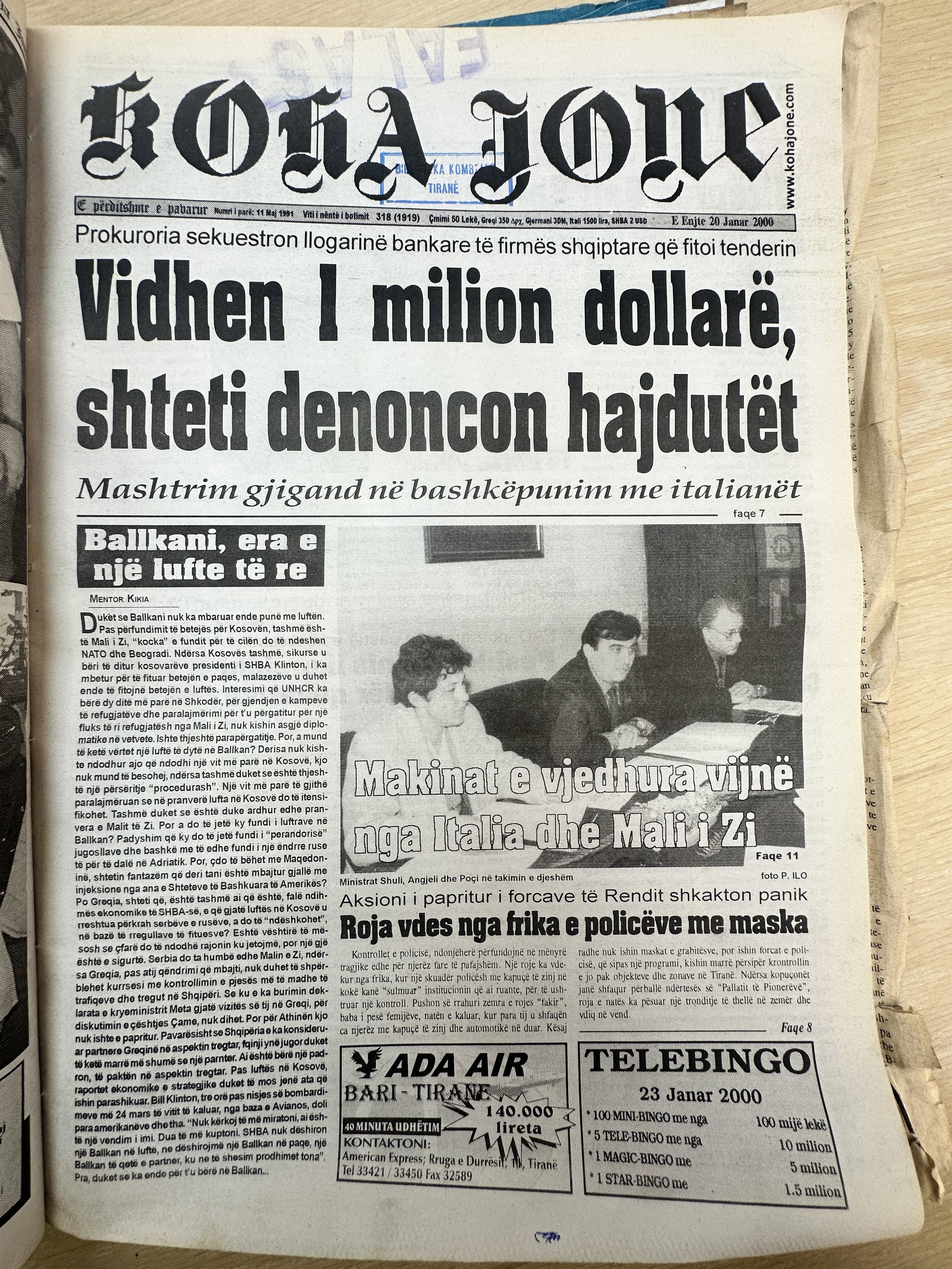 Koha Jonë 2000-01-20