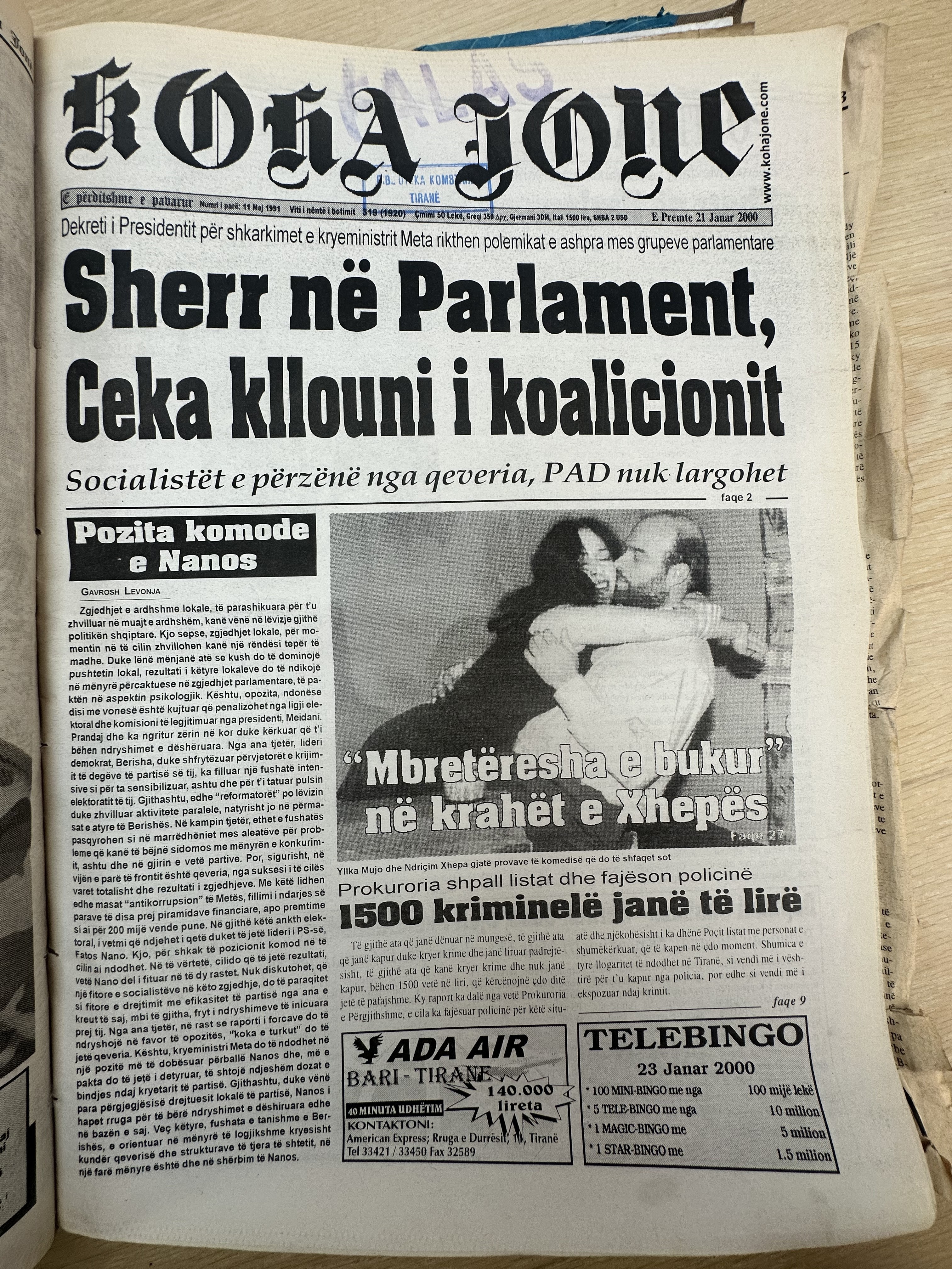 Koha Jonë 2000-01-21