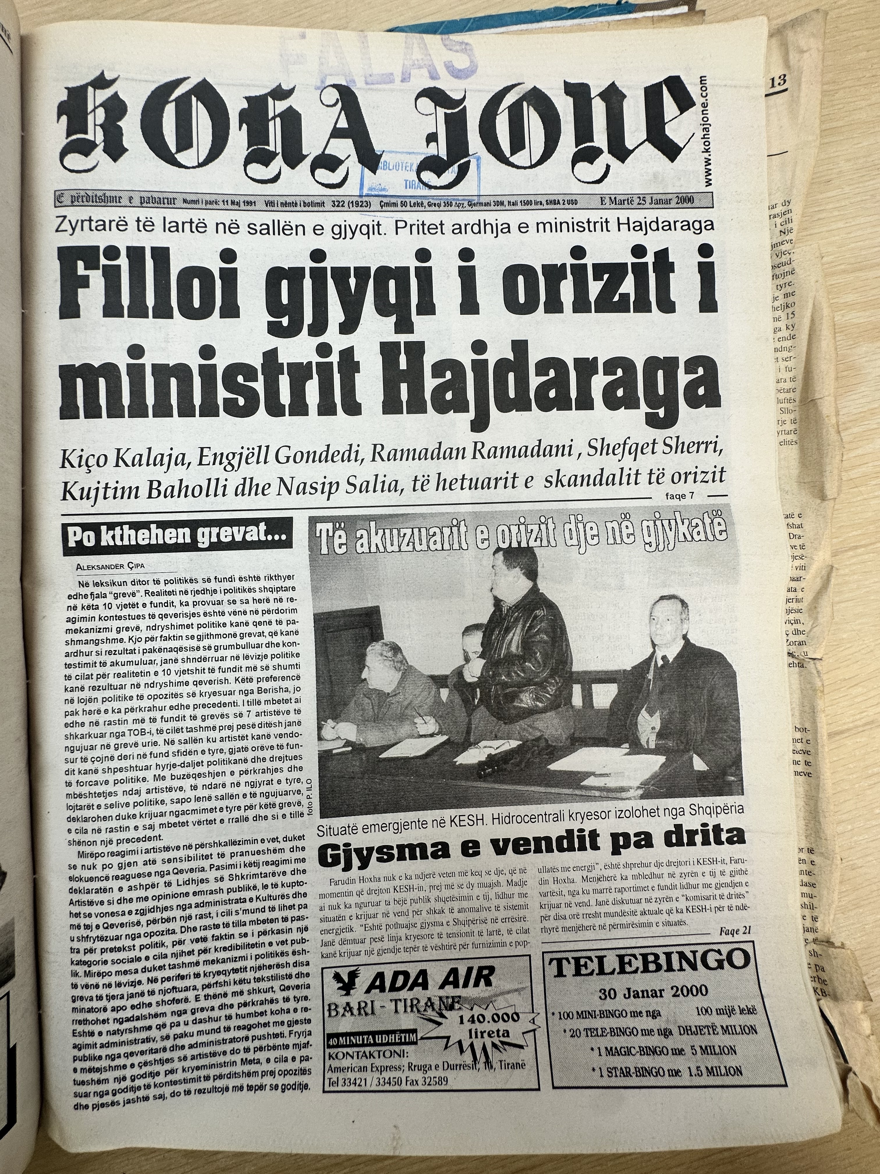 Koha Jonë 2000-01-25
