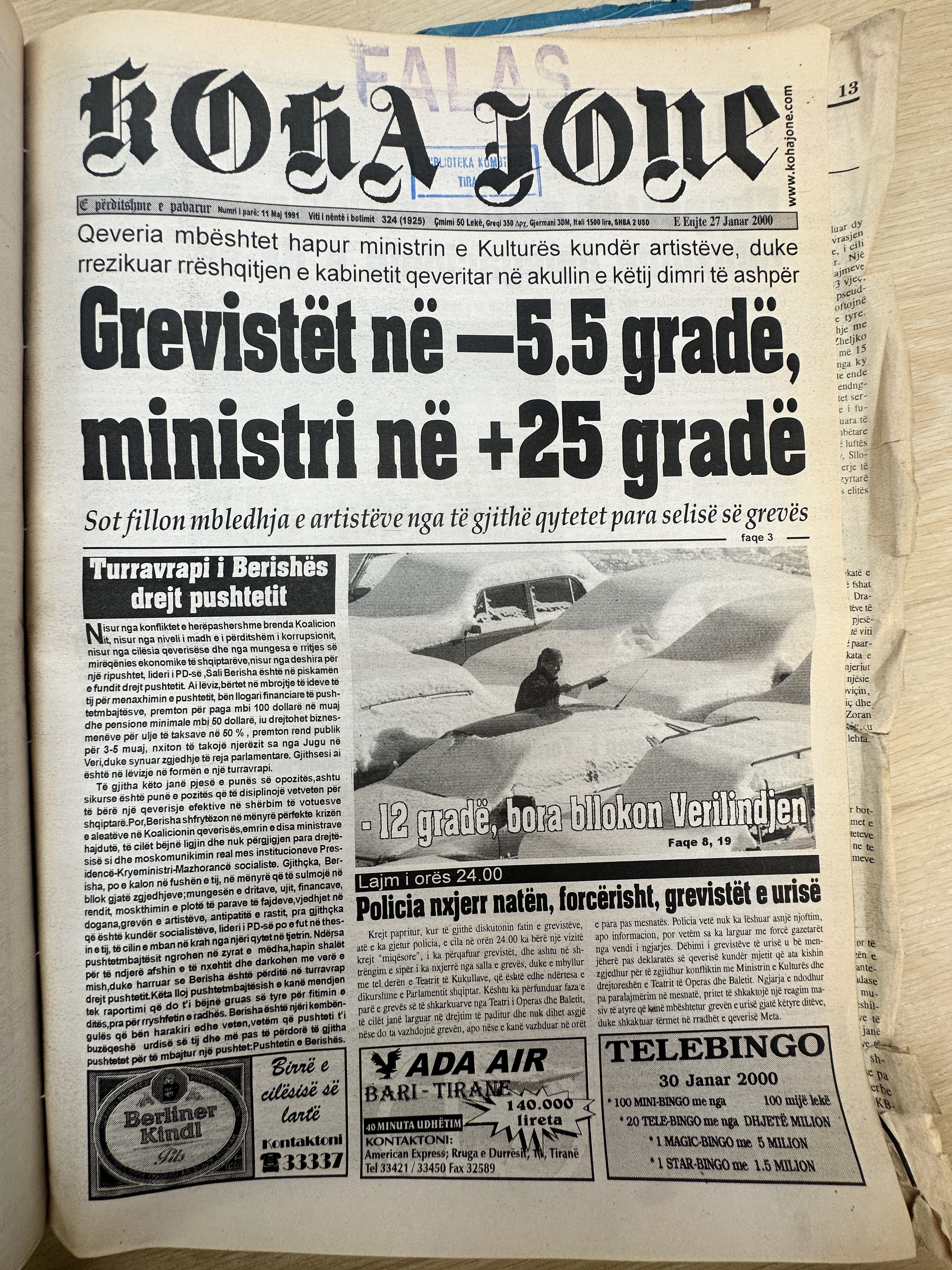 Koha Jonë 2000-01-27