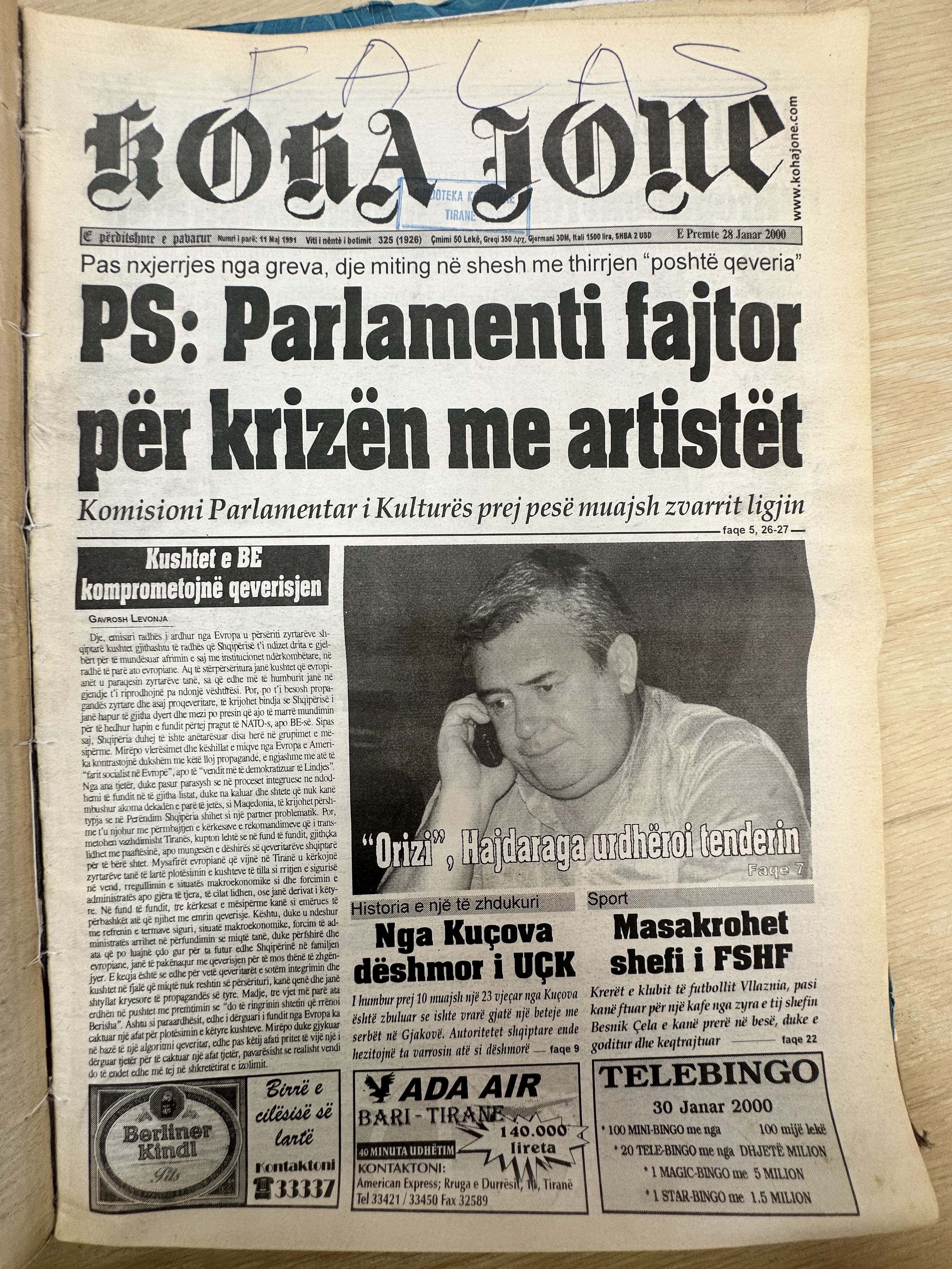 Koha Jonë 2000-01-28