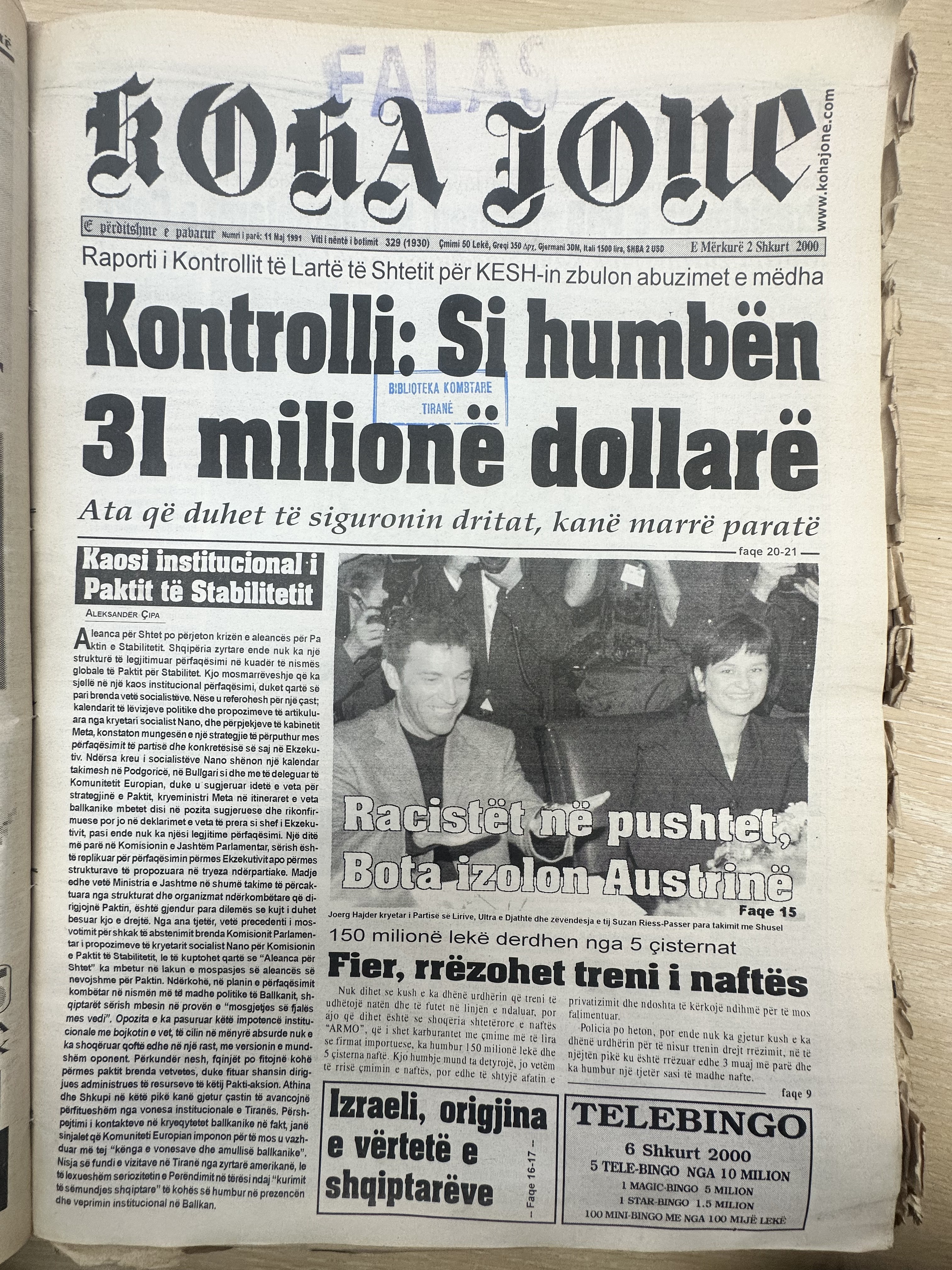 Koha Jonë 2000-02-02