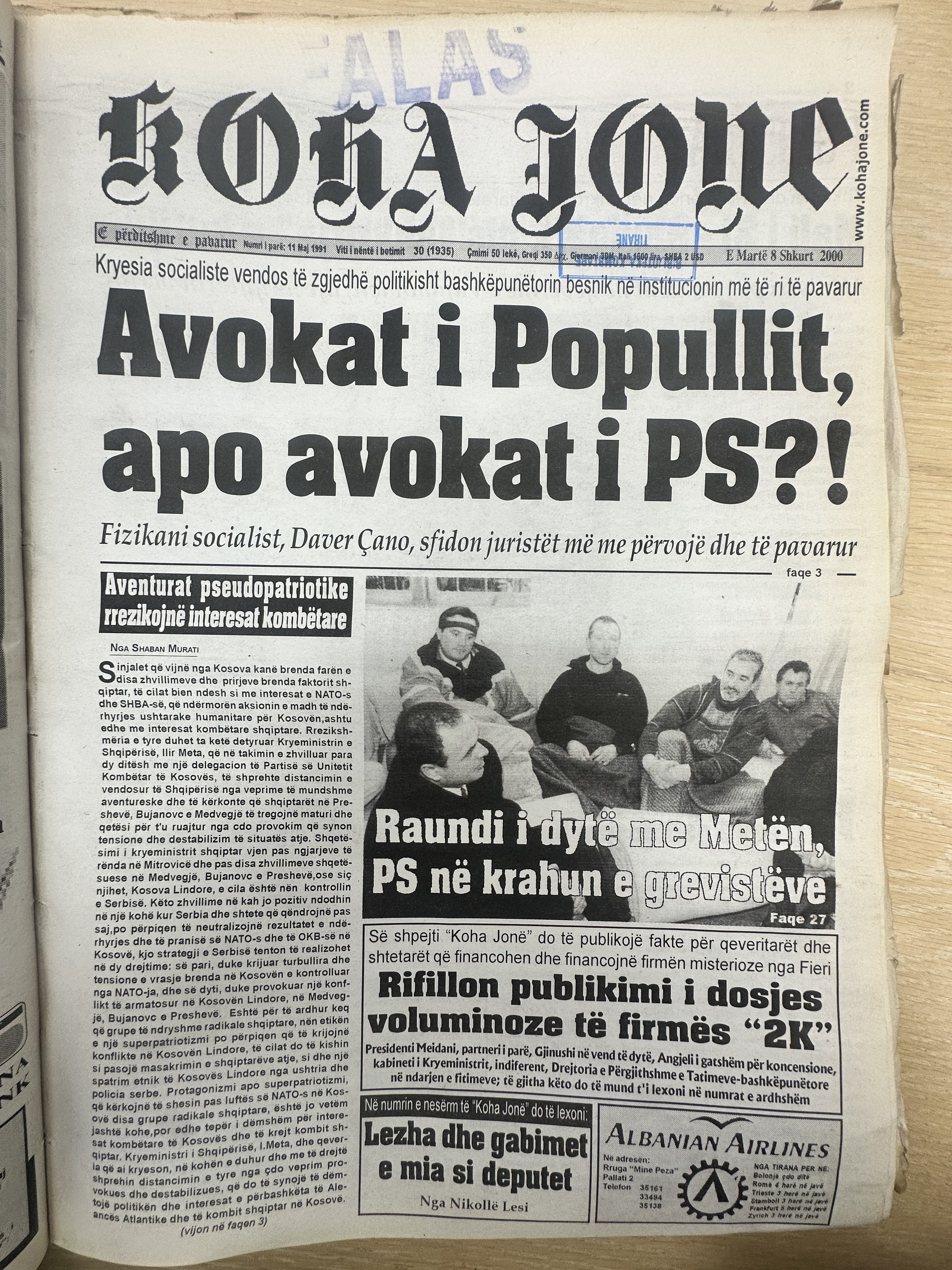 Koha Jonë 2000-02-08