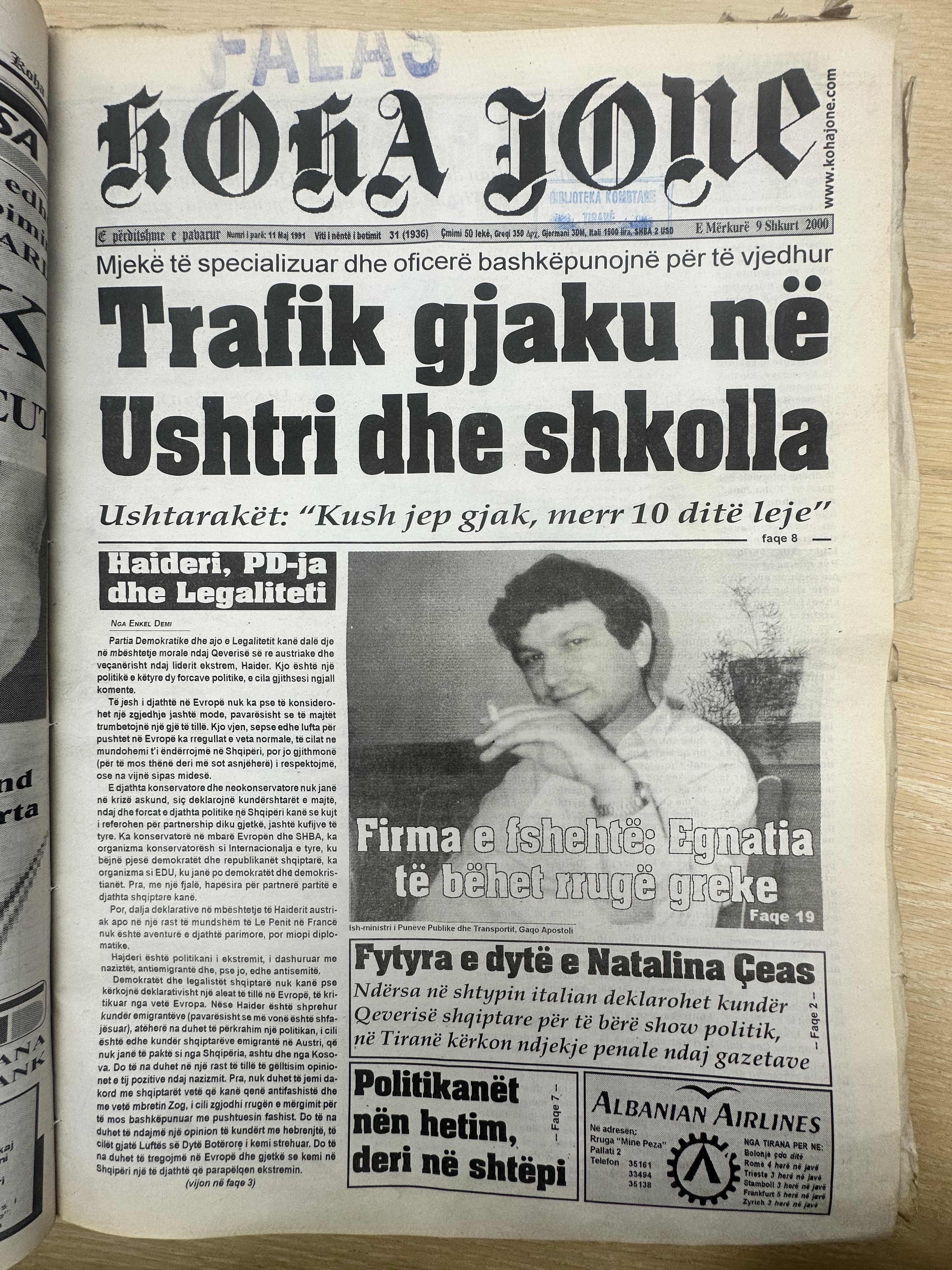 Koha Jonë 2000-02-09