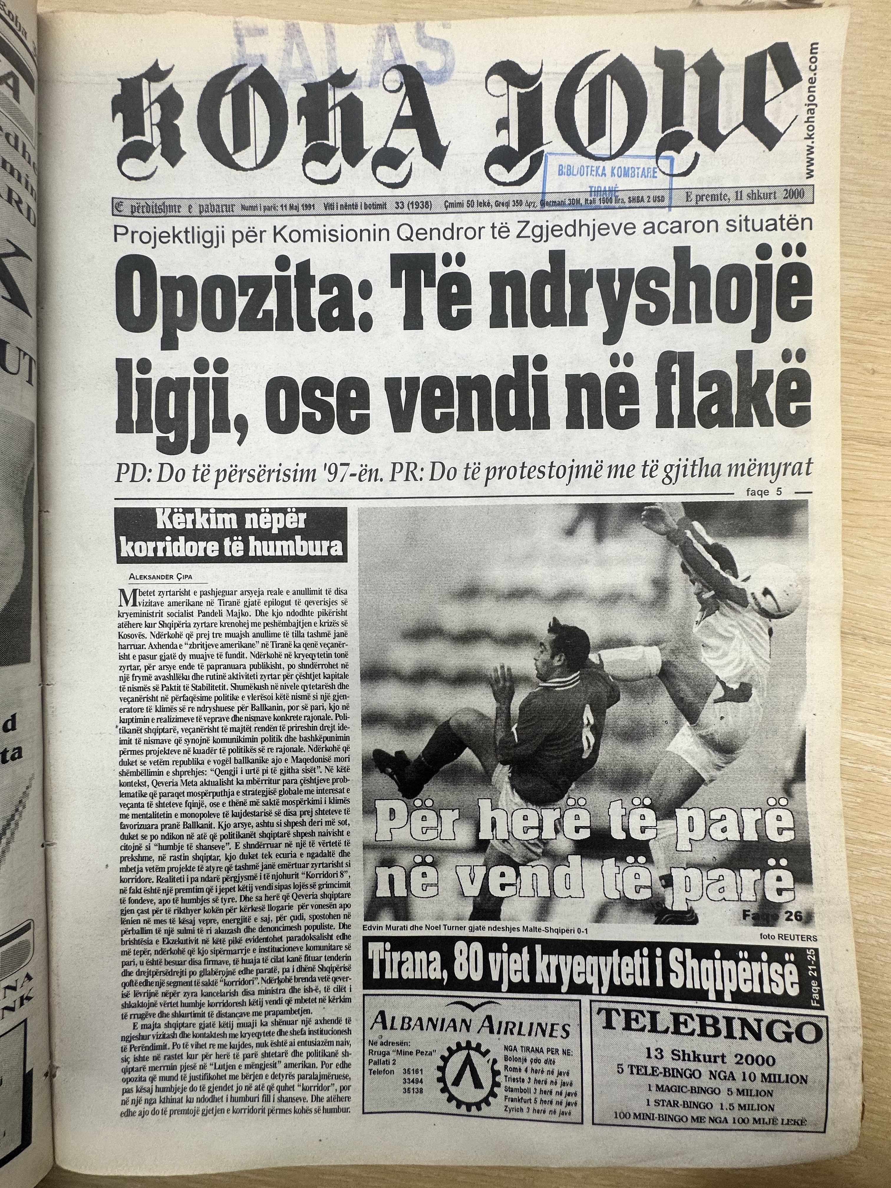 Koha Jonë 2000-02-11