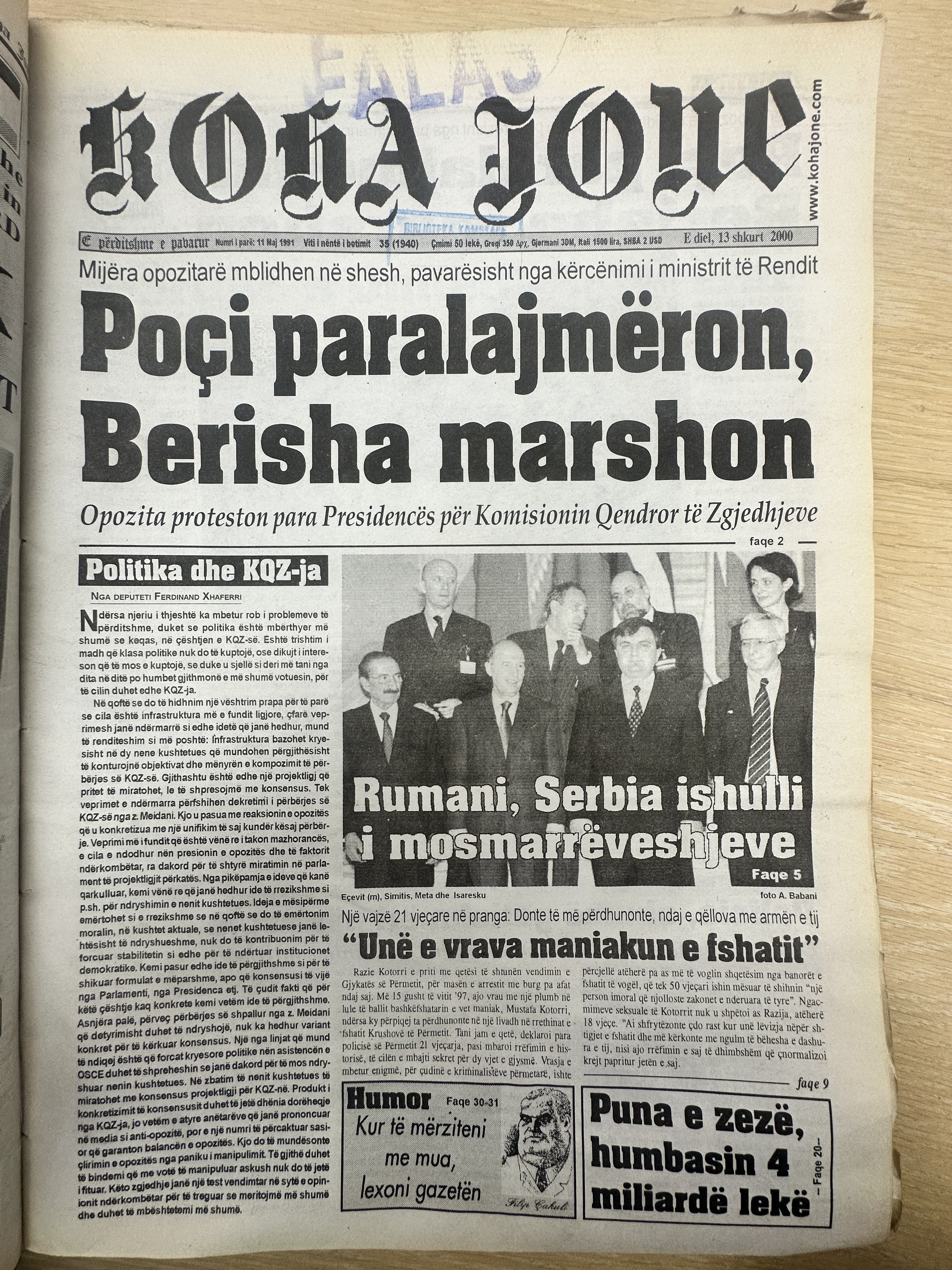 Koha Jonë 2000-02-13