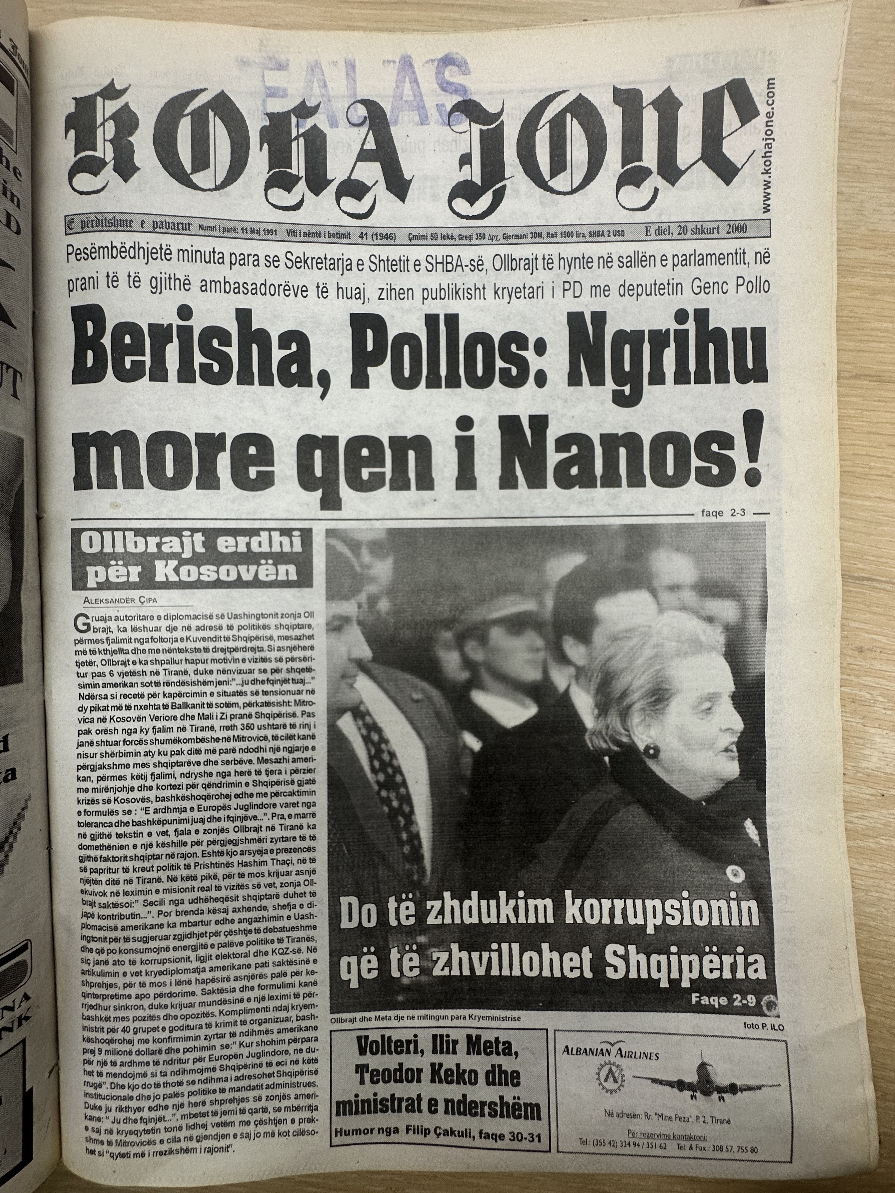 Koha Jonë 2000-02-20