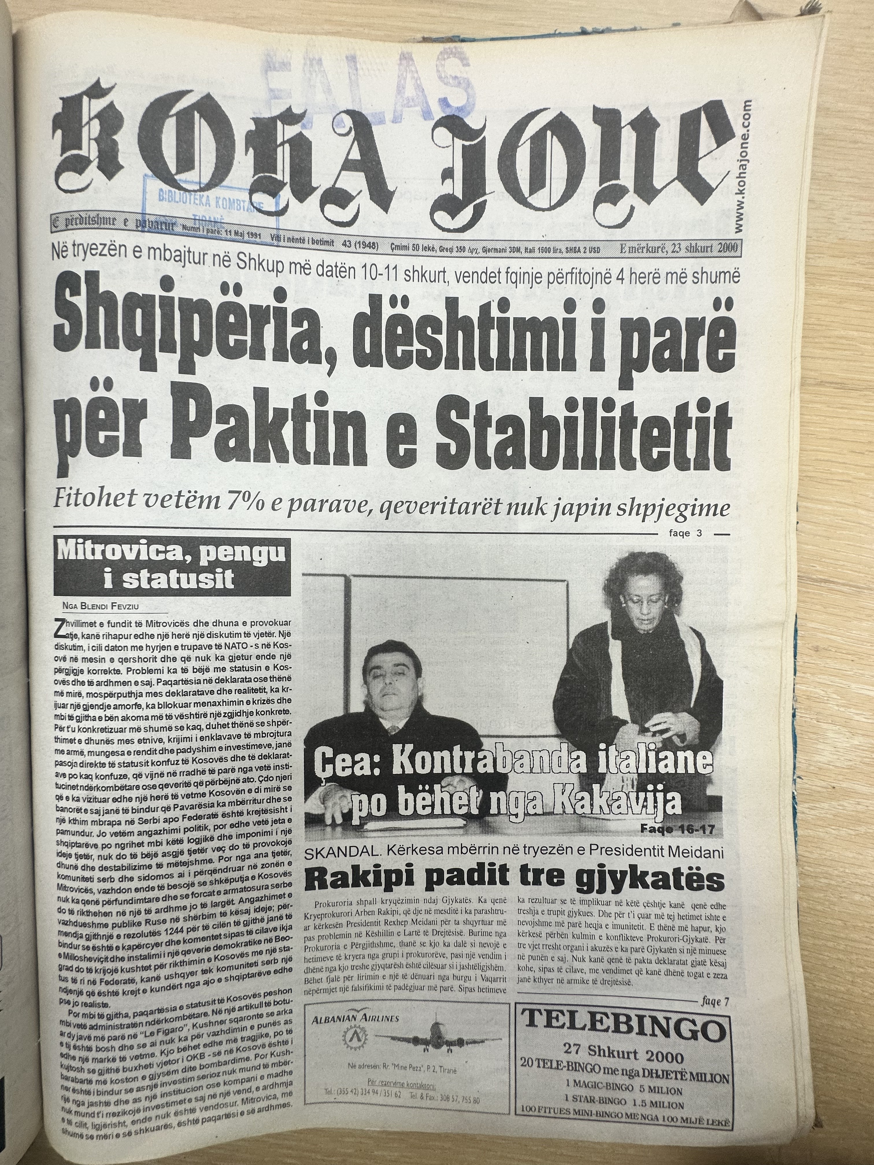 Koha Jonë 2000-02-23