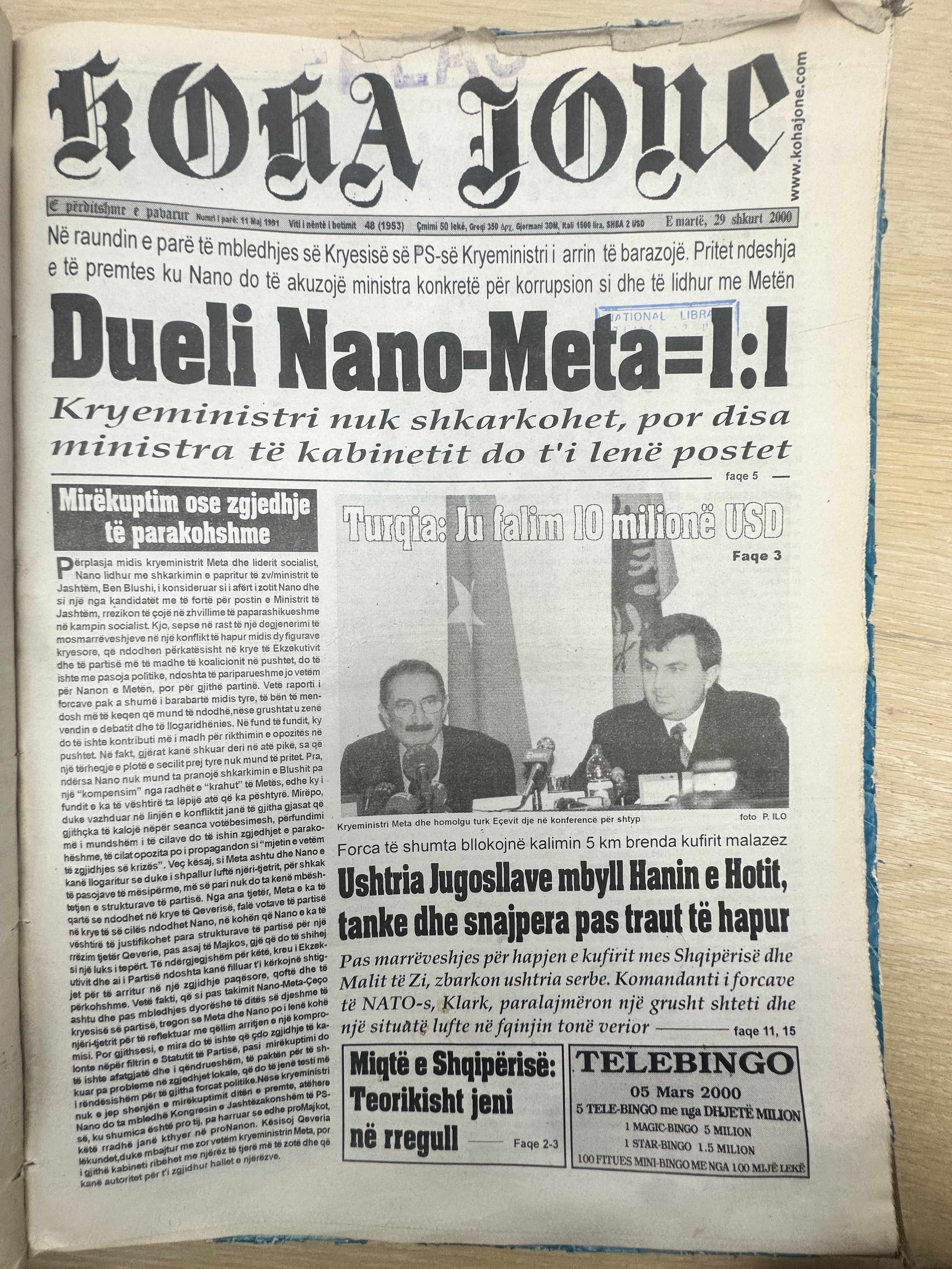 Koha Jonë 2000-02-29