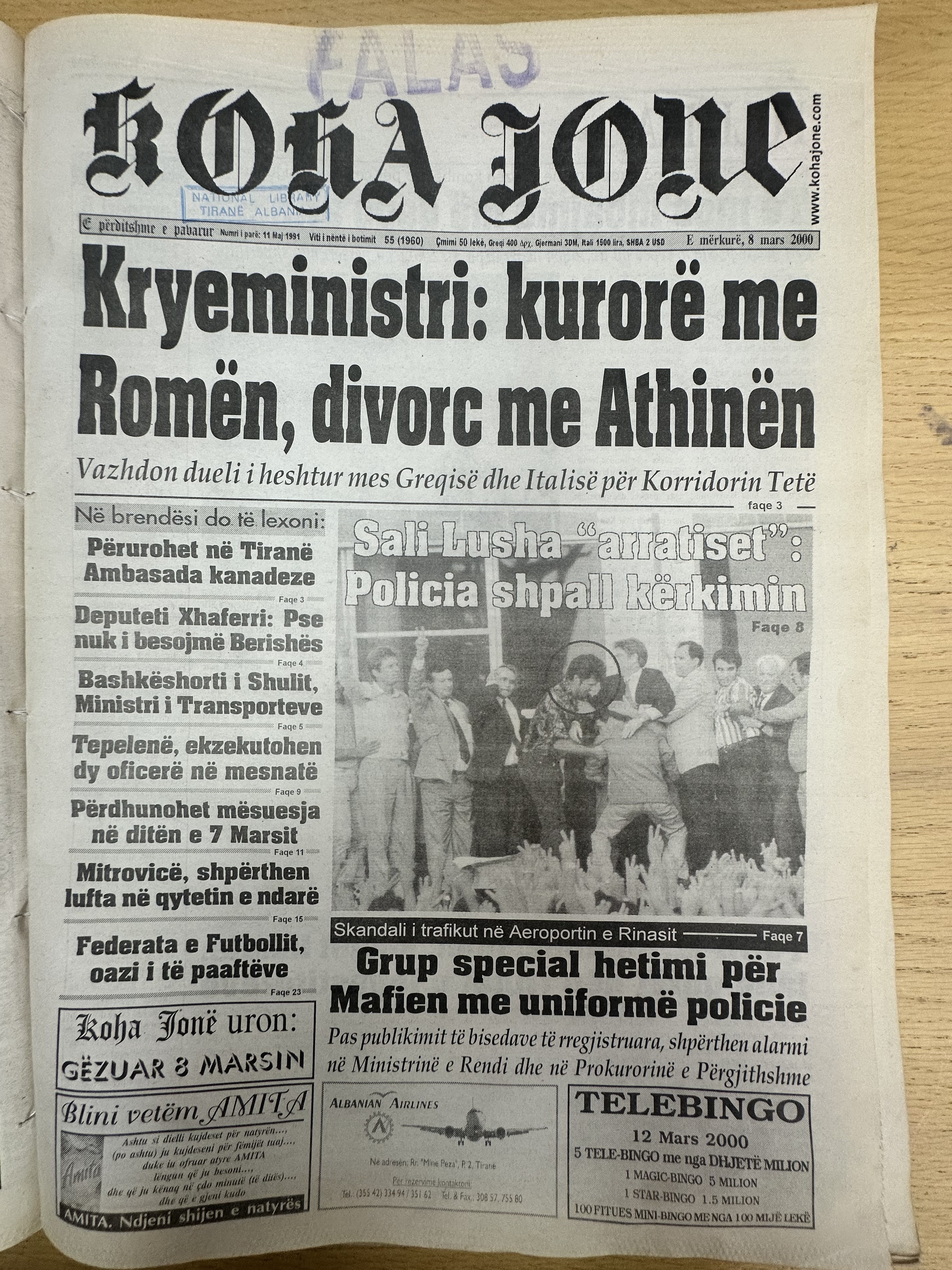 Koha Jonë 2000-03-08
