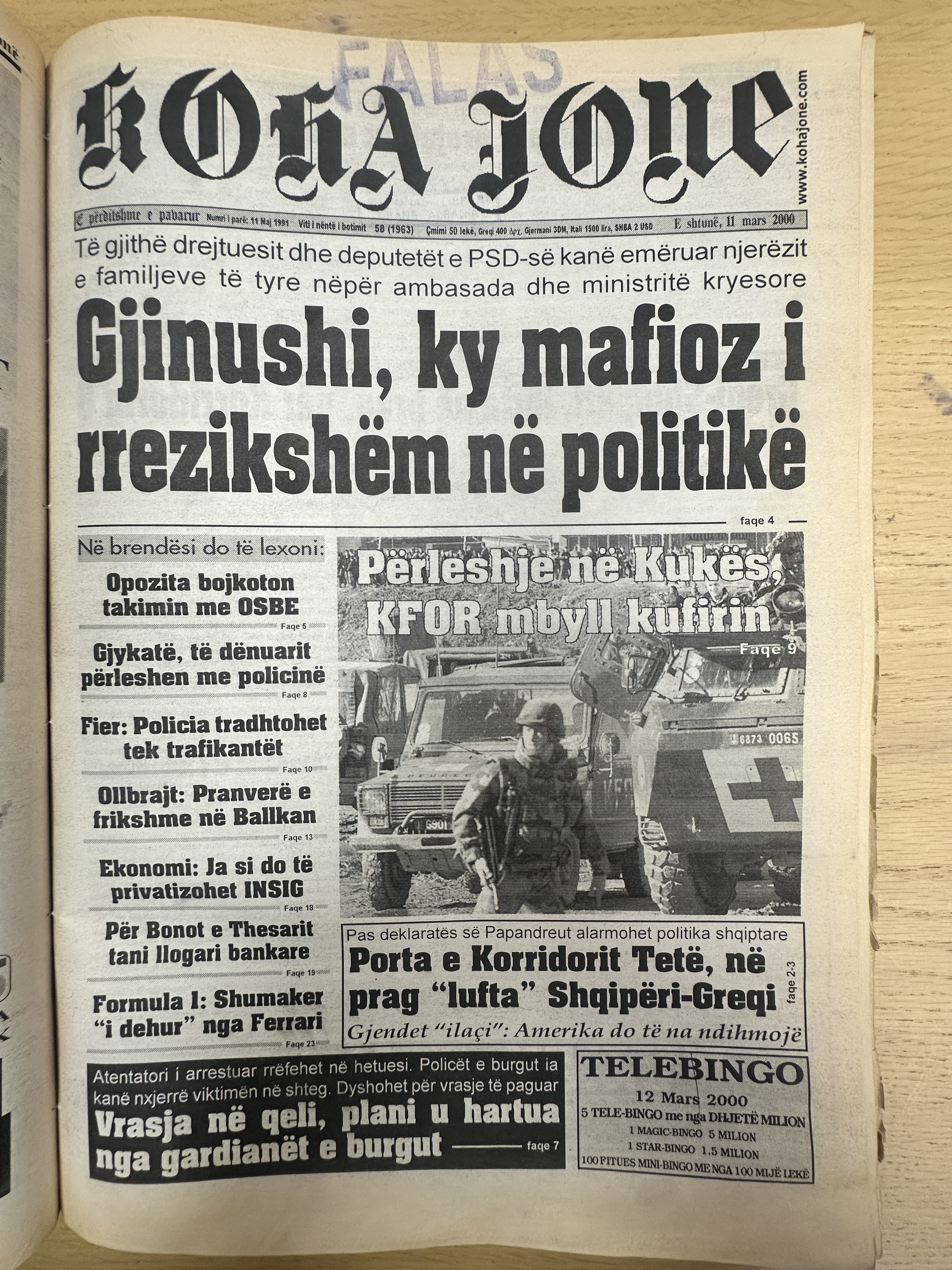 Koha Jonë 2000-03-11
