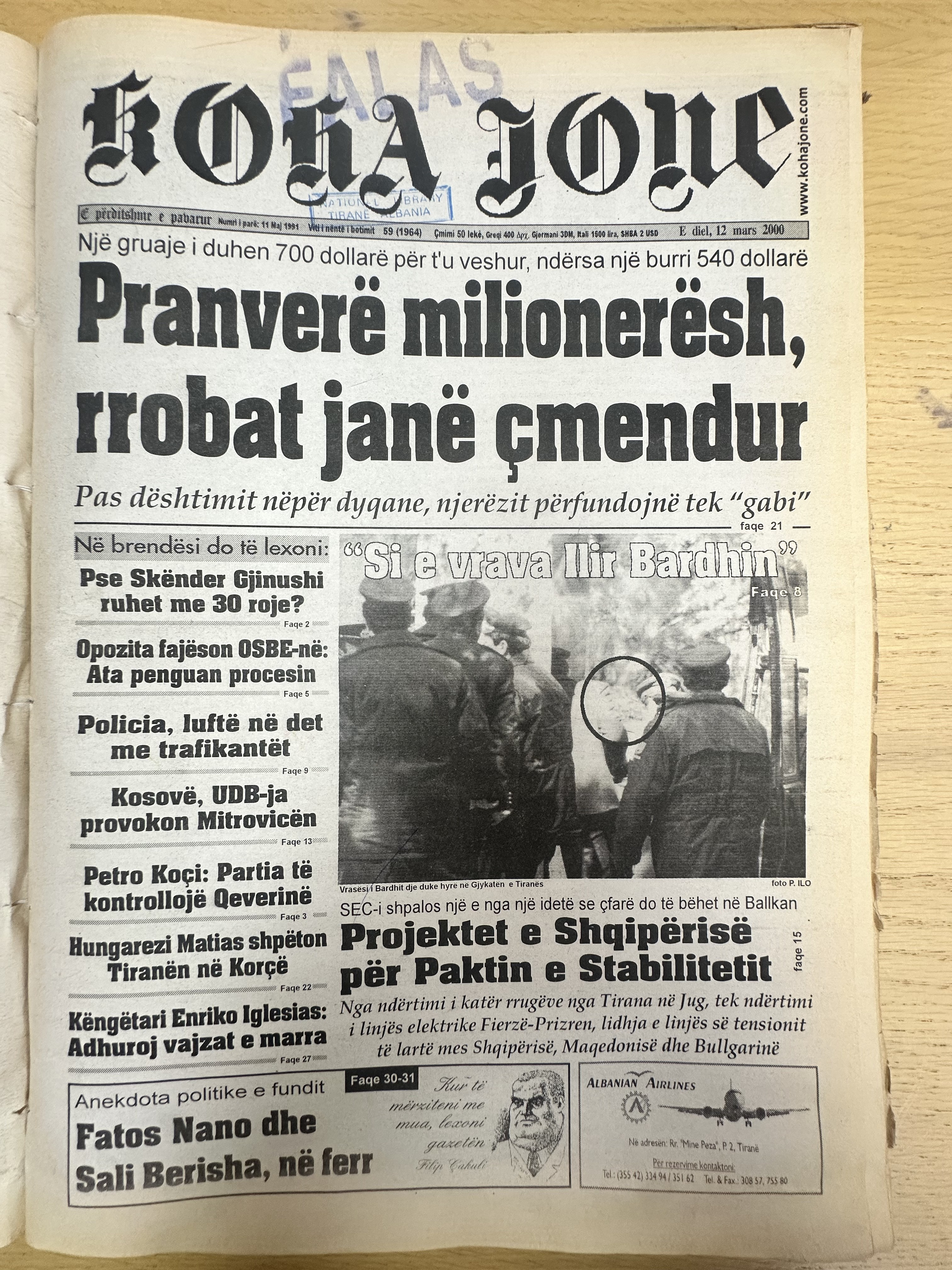 Koha Jonë 2000-03-12